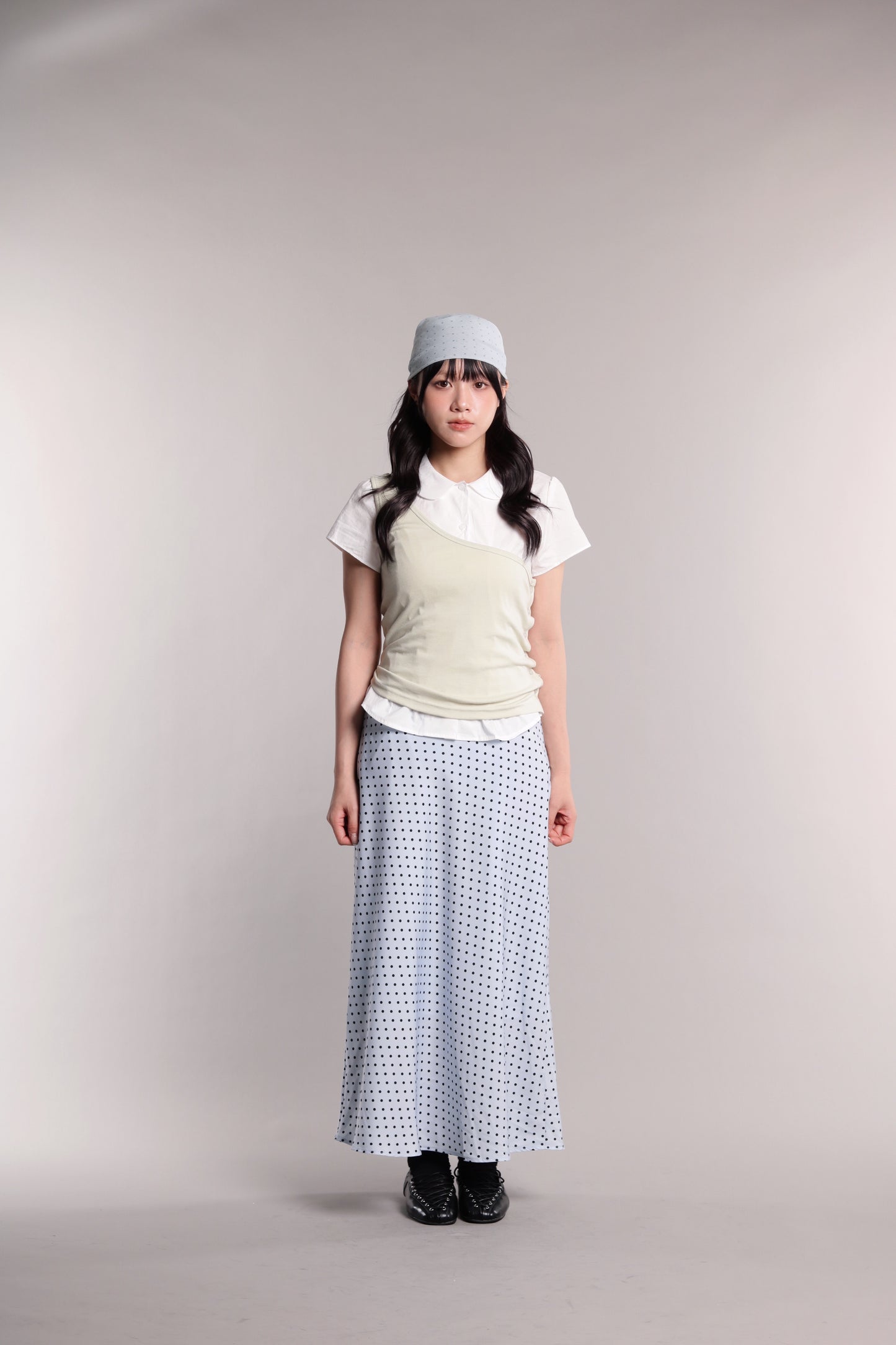 Polka Dot Scarf (Sky)