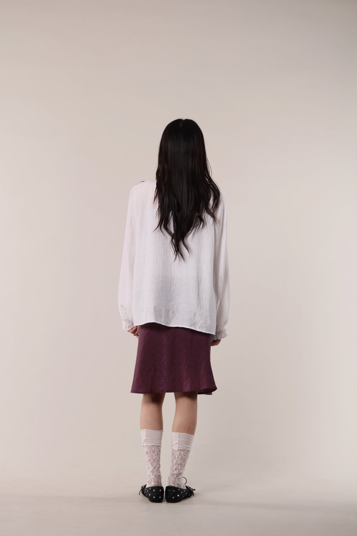 Retro Ruffle Shirt (White)
