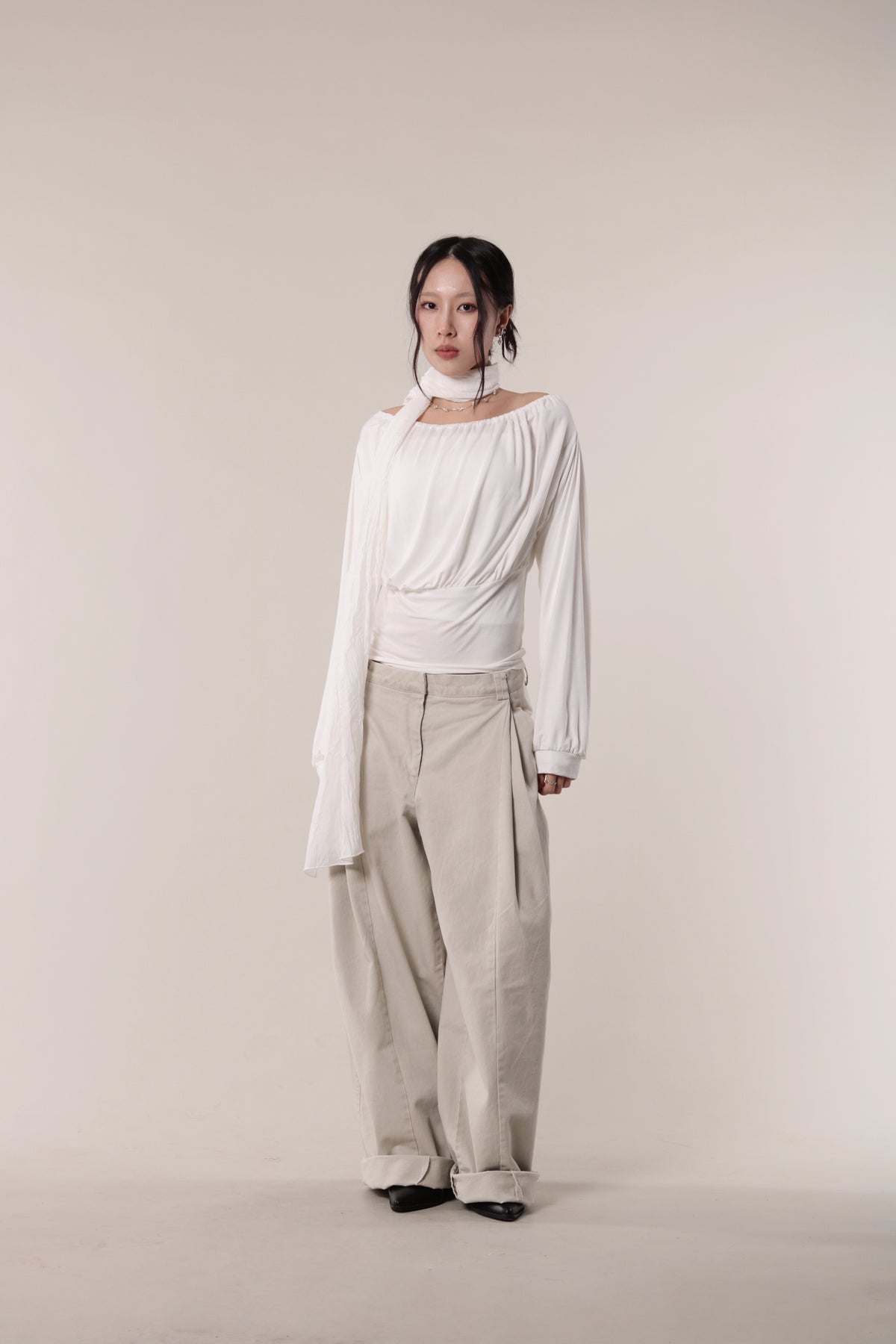 Autumn Scarf (White)