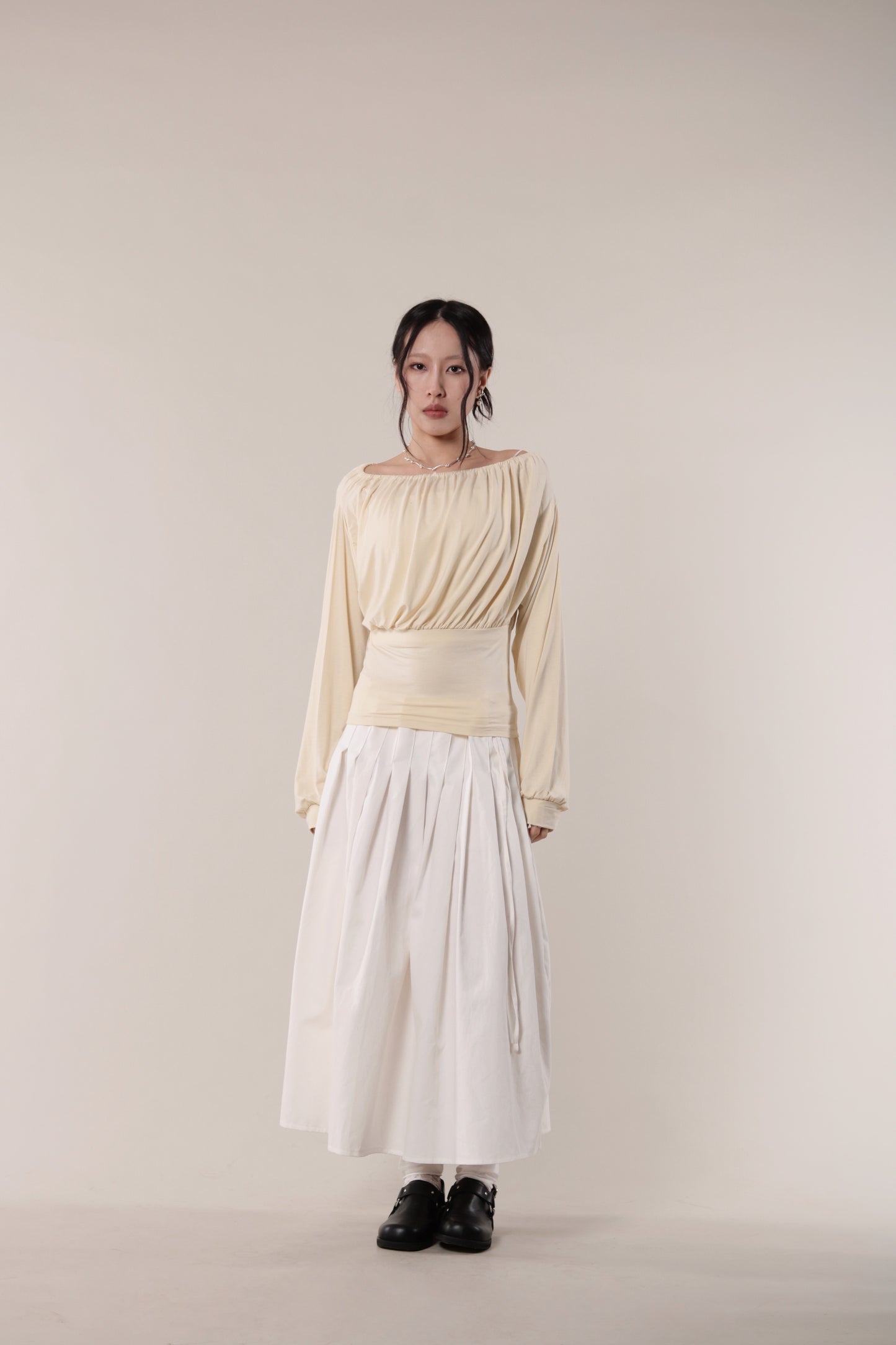 Luna Gathered Top (Yellow)