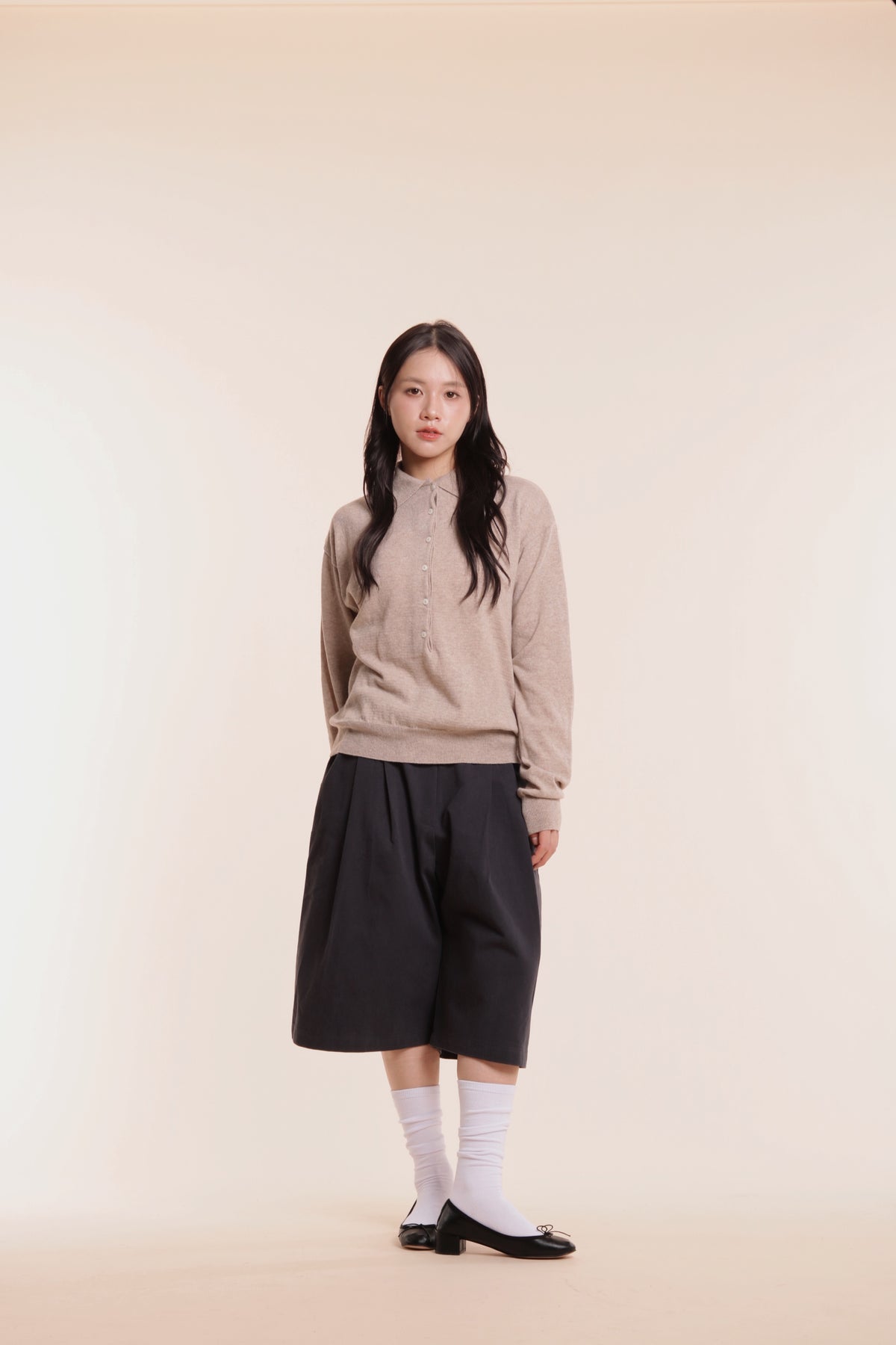 Ruffle Shorts (Navy)