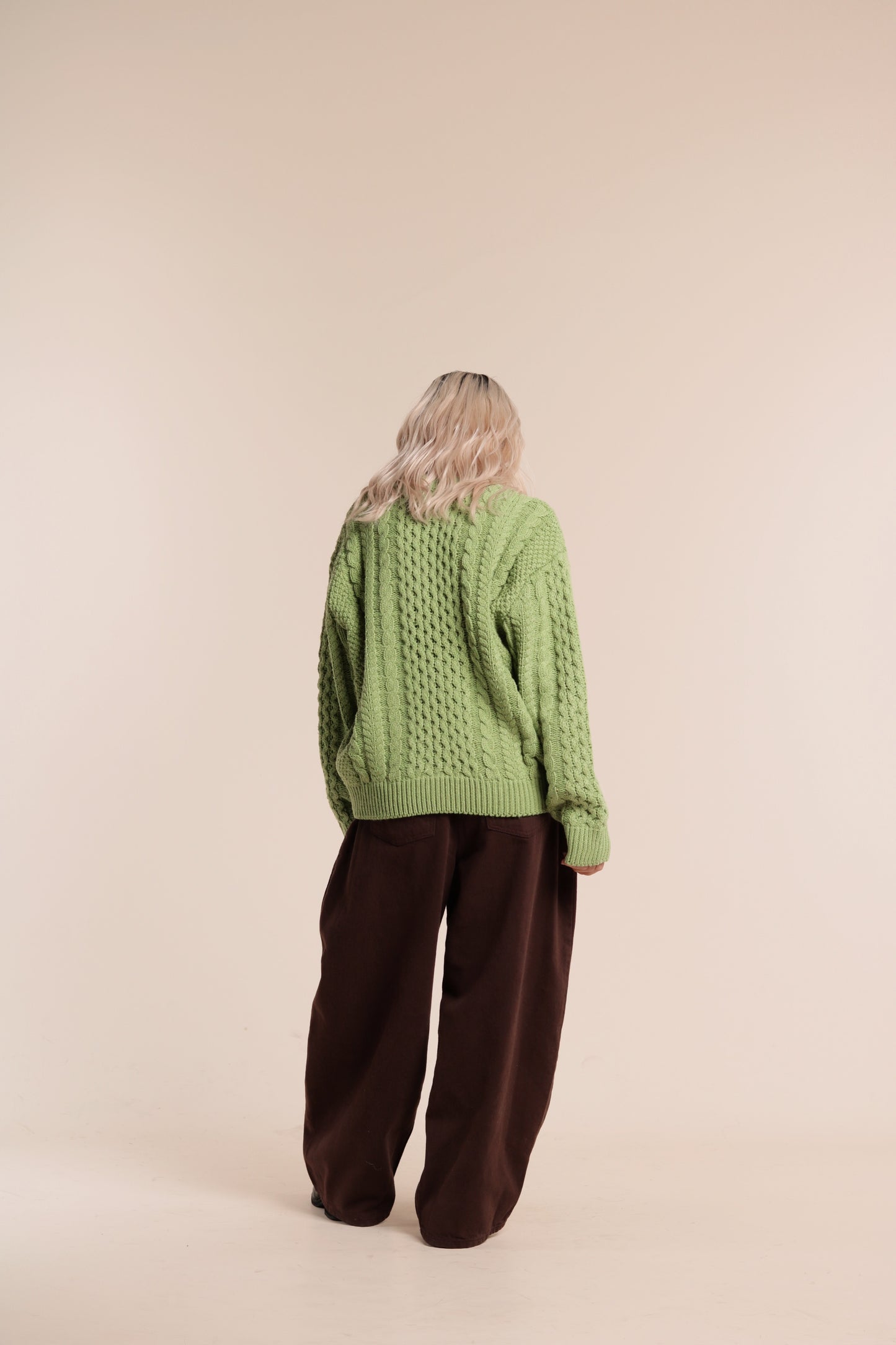 Nolan Pleat Pants (Brown)