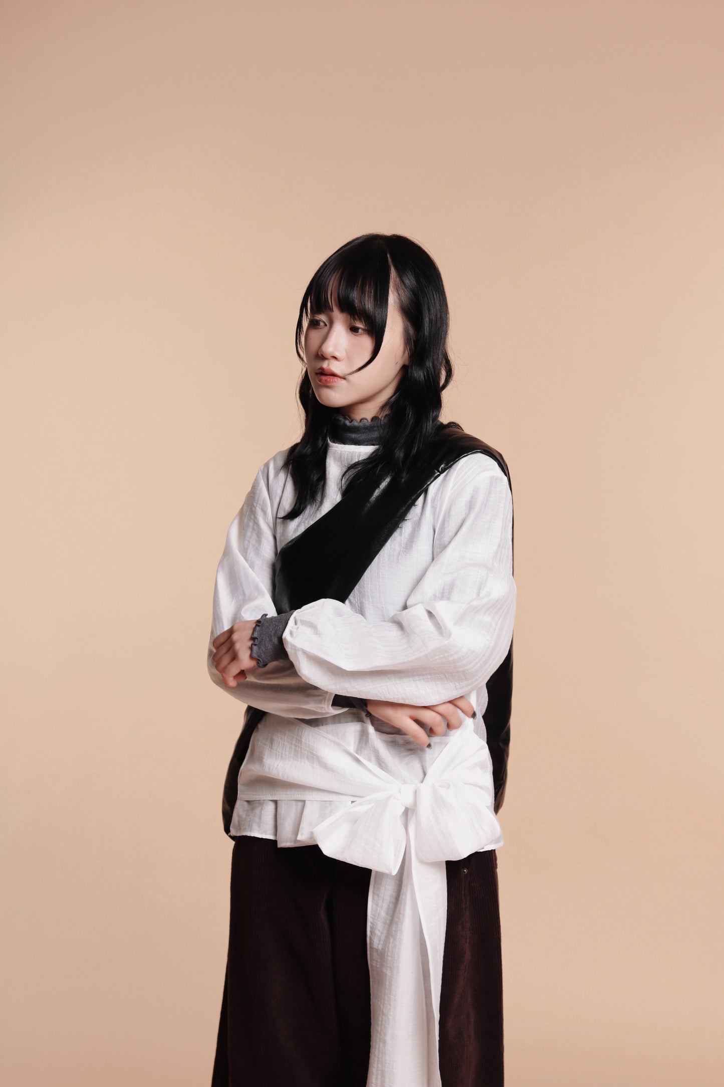 Doll Belt Blouse (White)