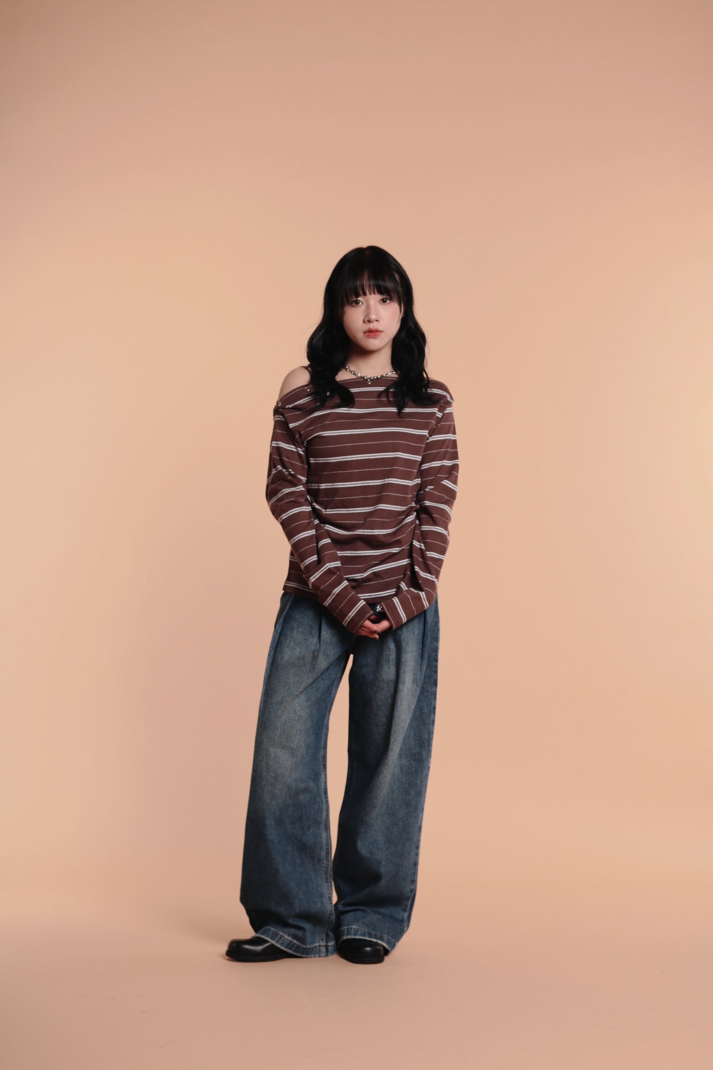 Striped Top (Brown)
