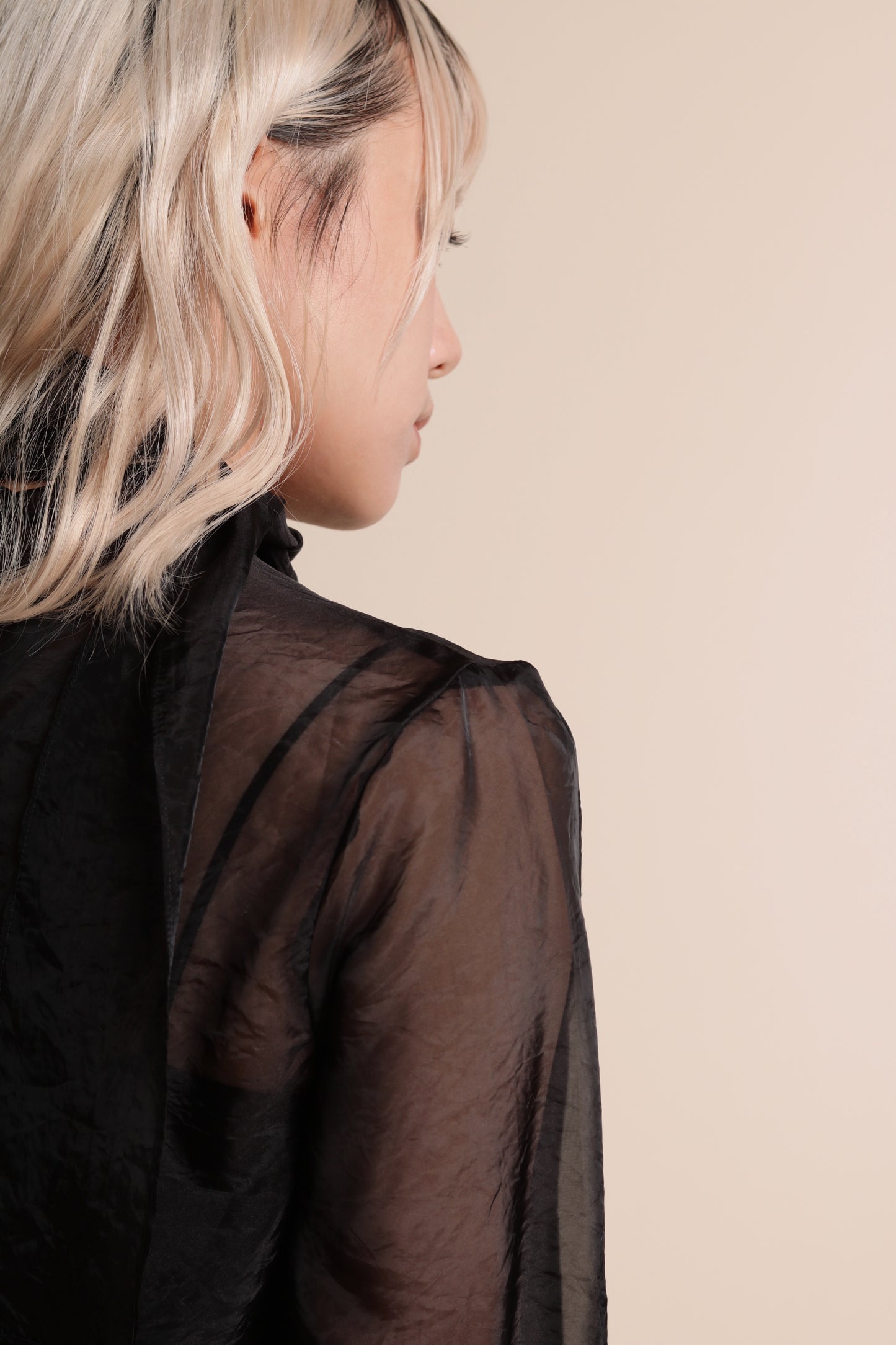 Doll See Through Blouse (Black)