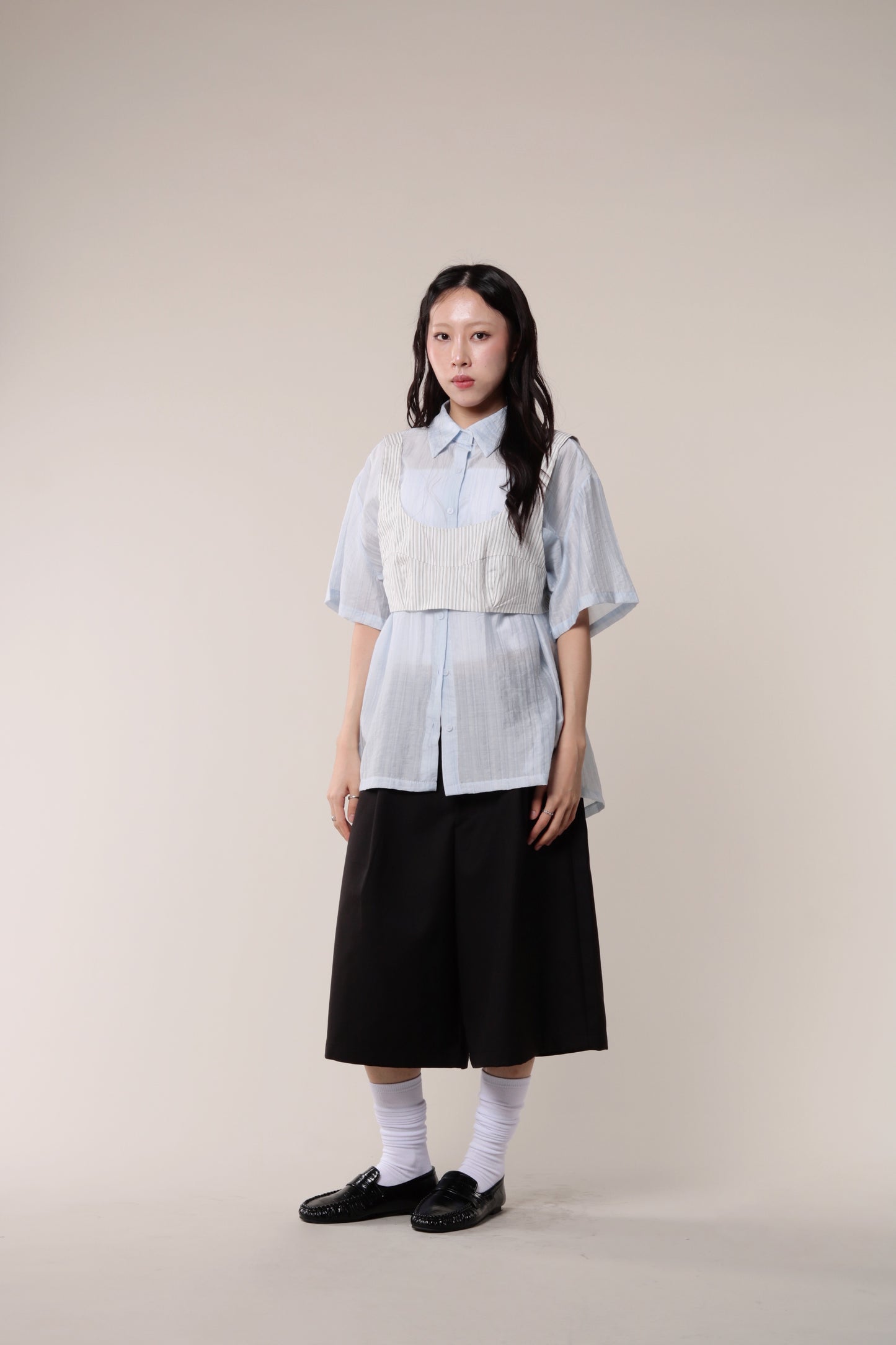 Striped Vest (Ivory)