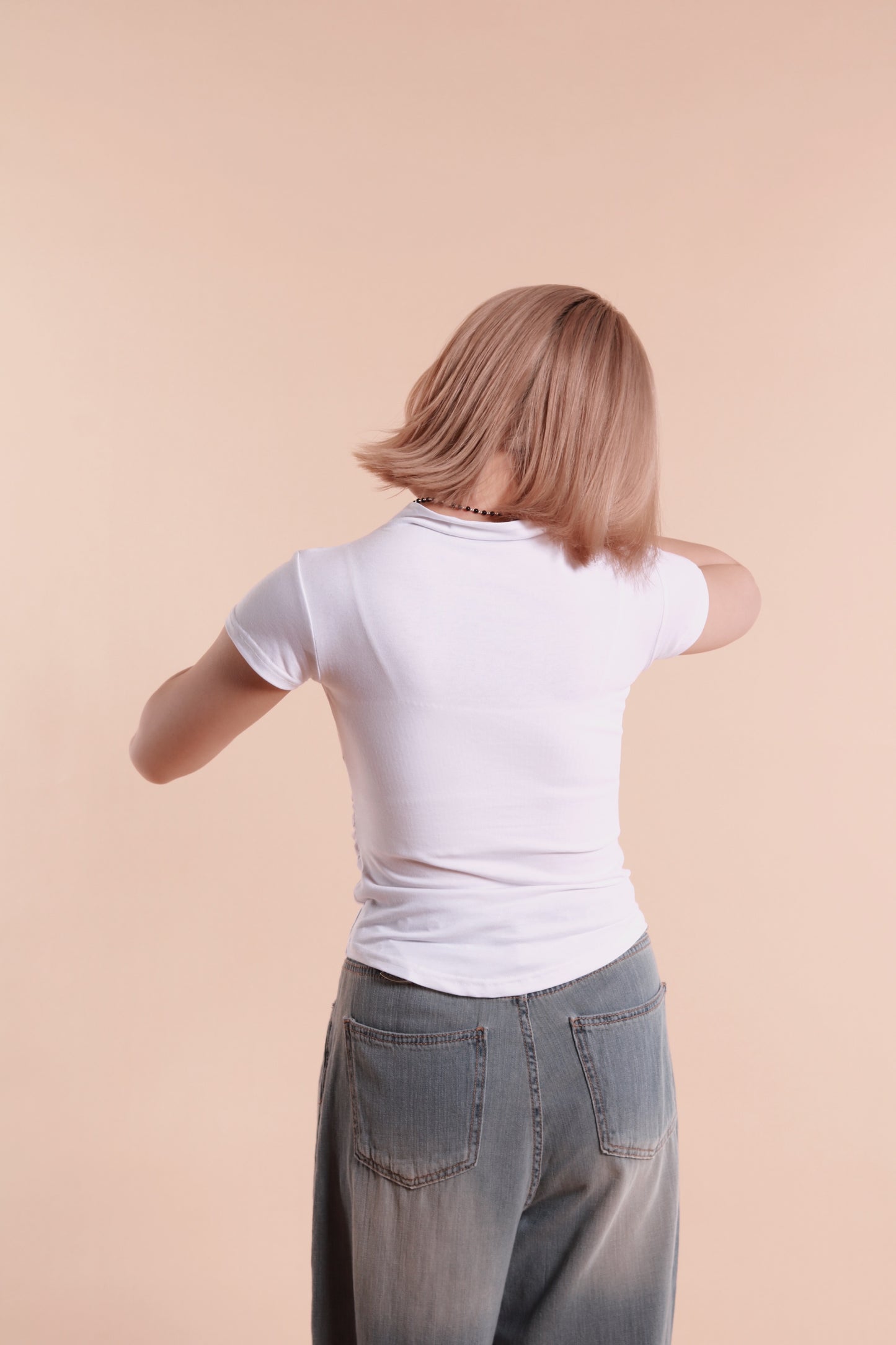 Gathered Tee (White)