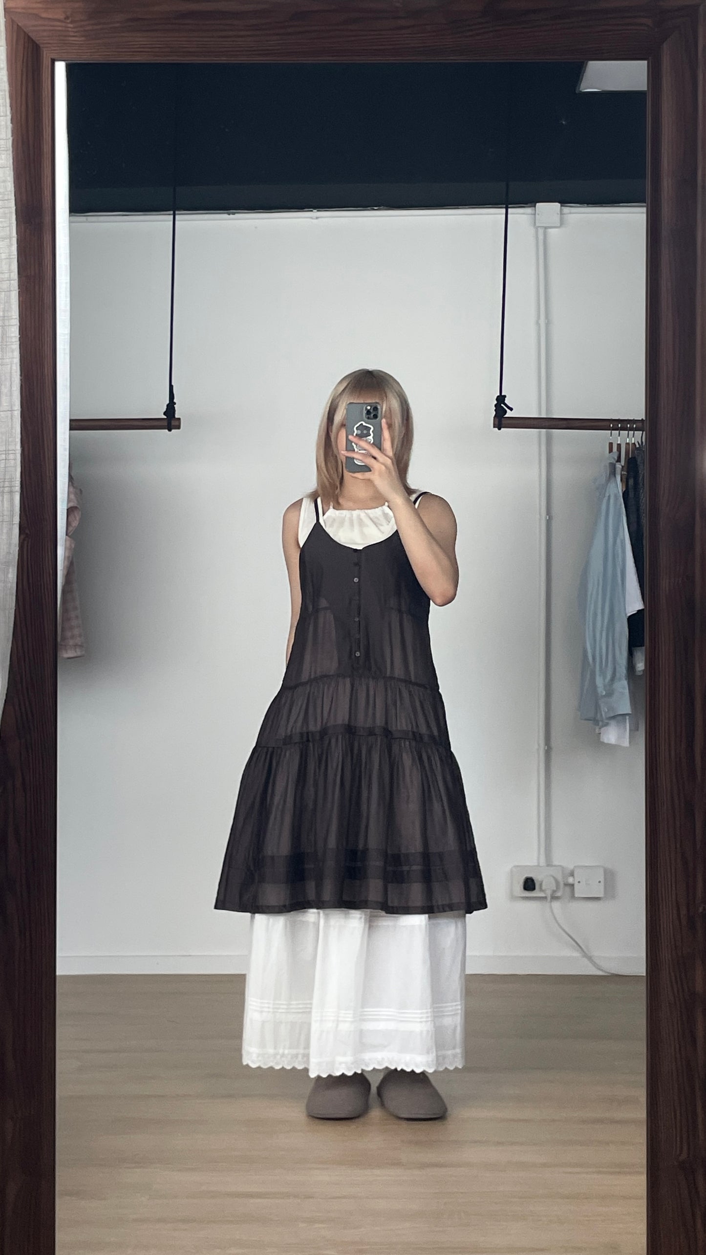 Doll See Through Dress (Brown)