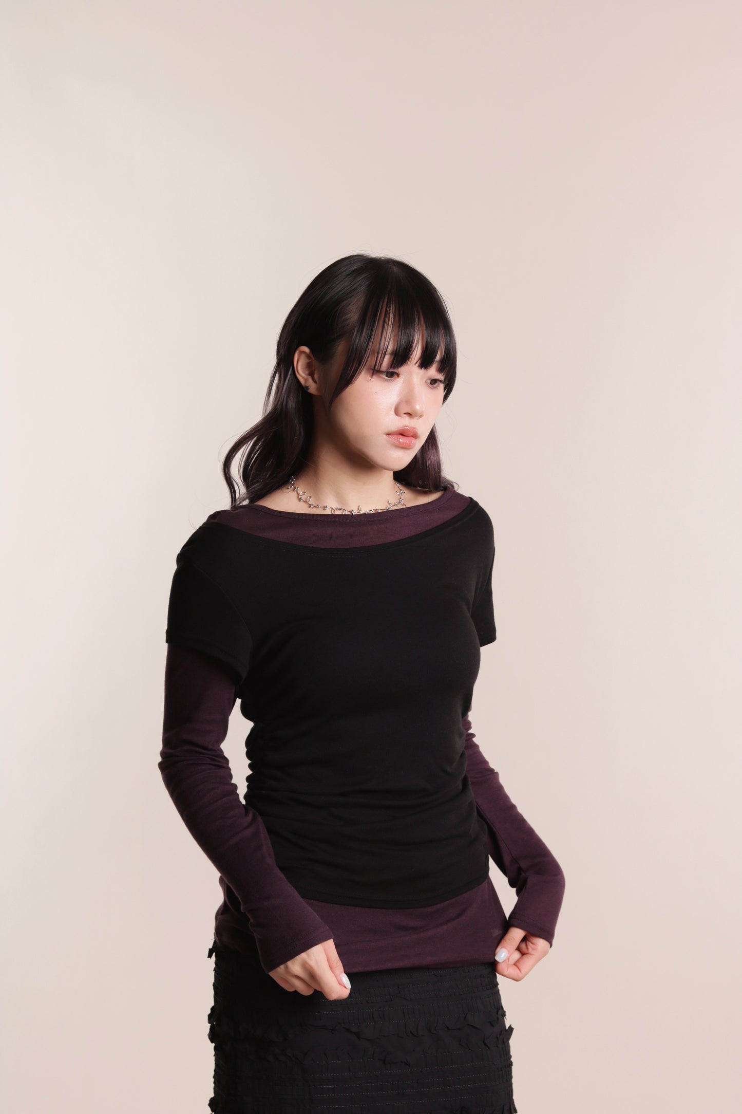 Mila Layered Top (Purple)