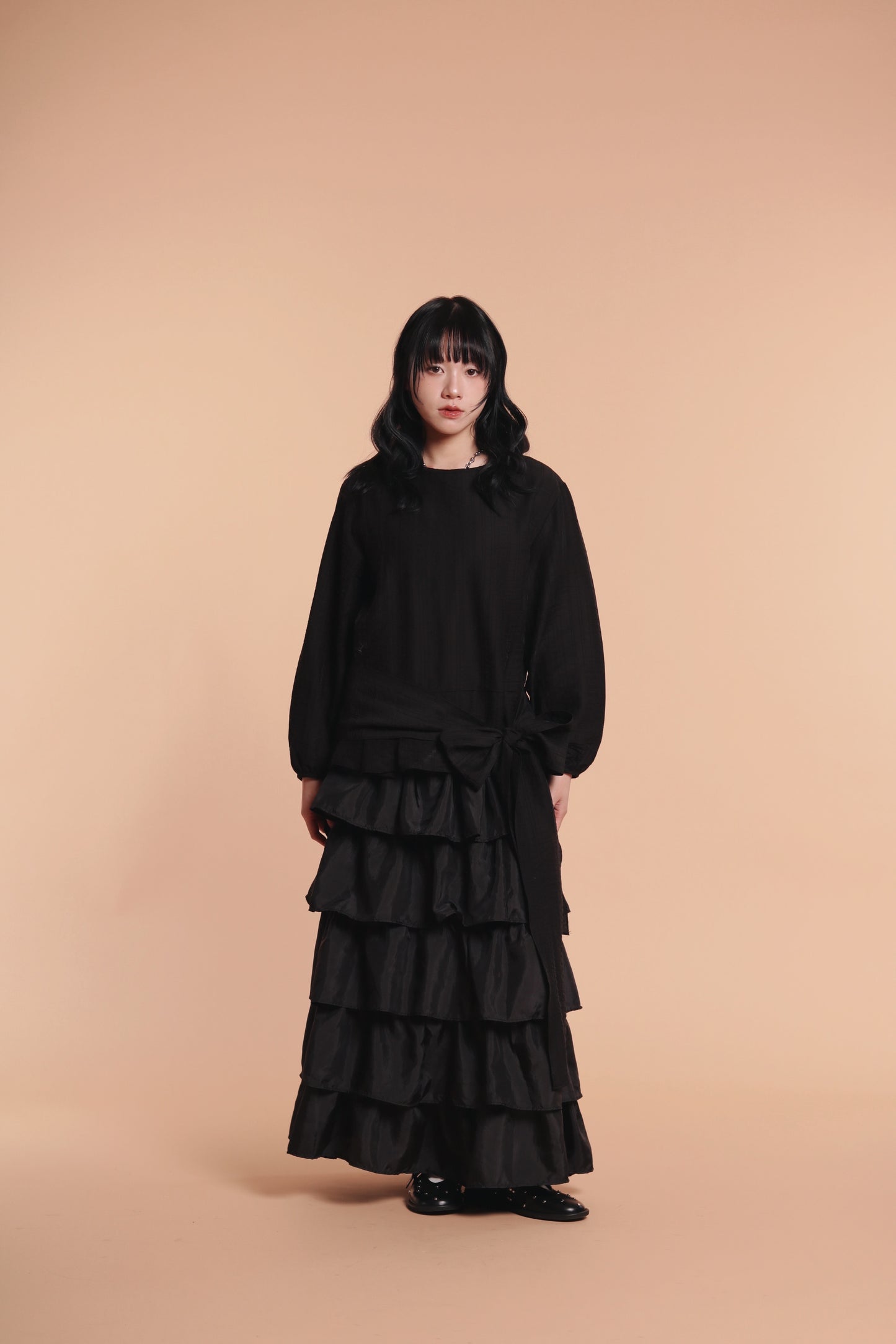 Doll Belt Blouse (Black)