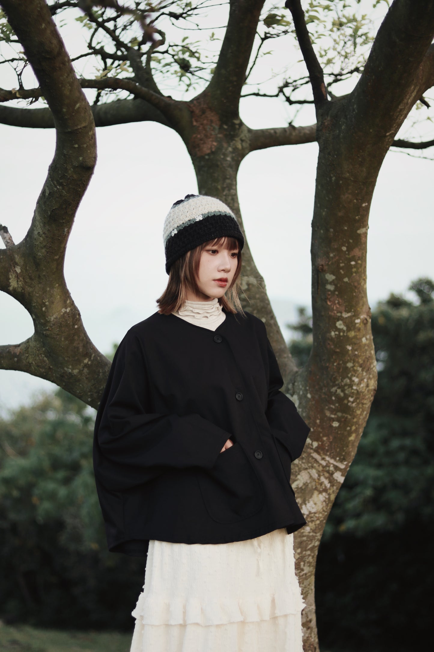 Double Fafa Top (Beige)