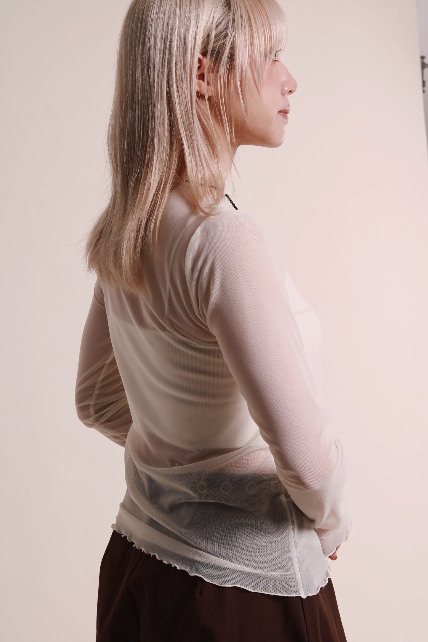 Daily See Through Top (Ivory)