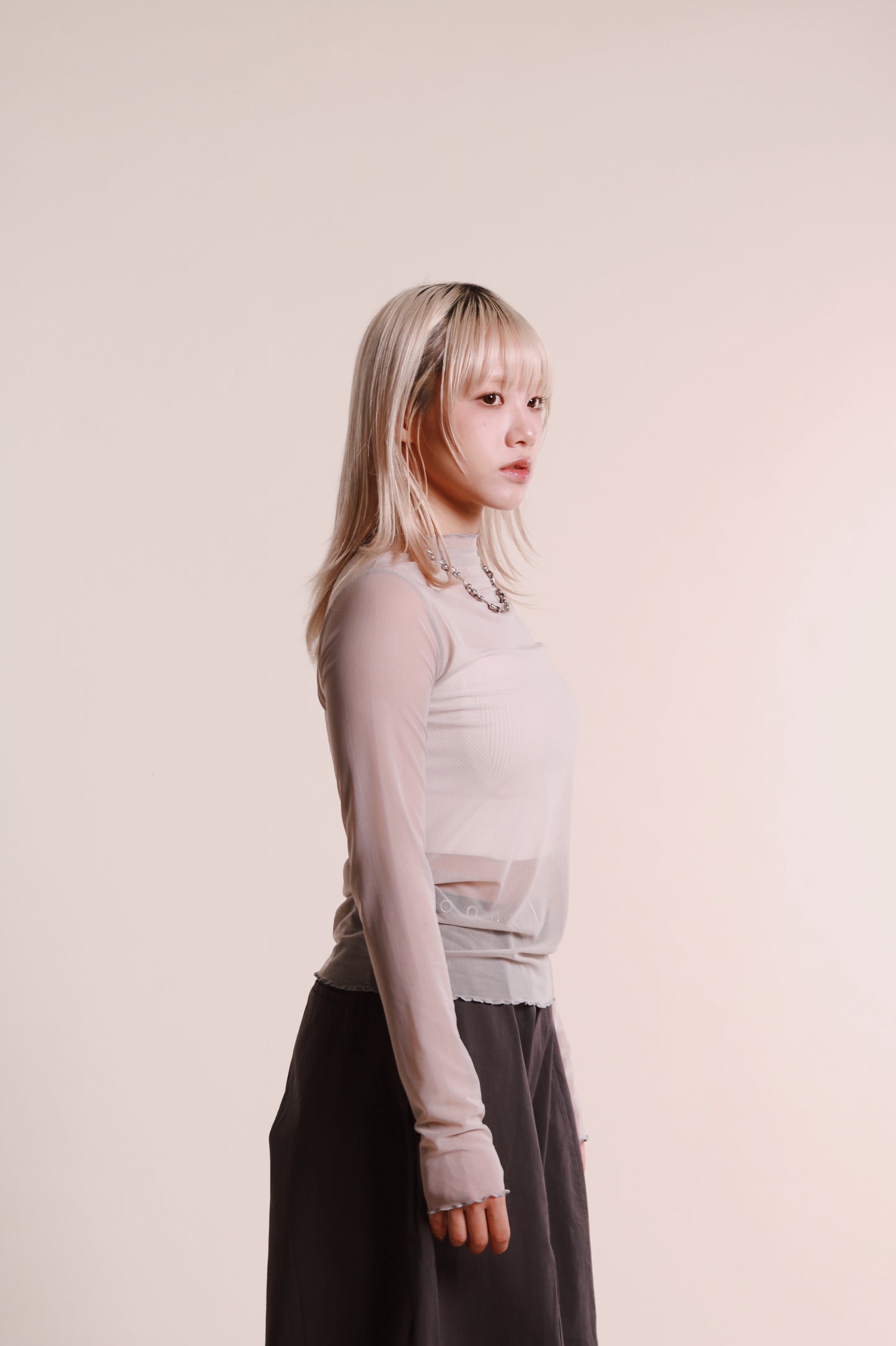 Daily See Through Top (Grey)