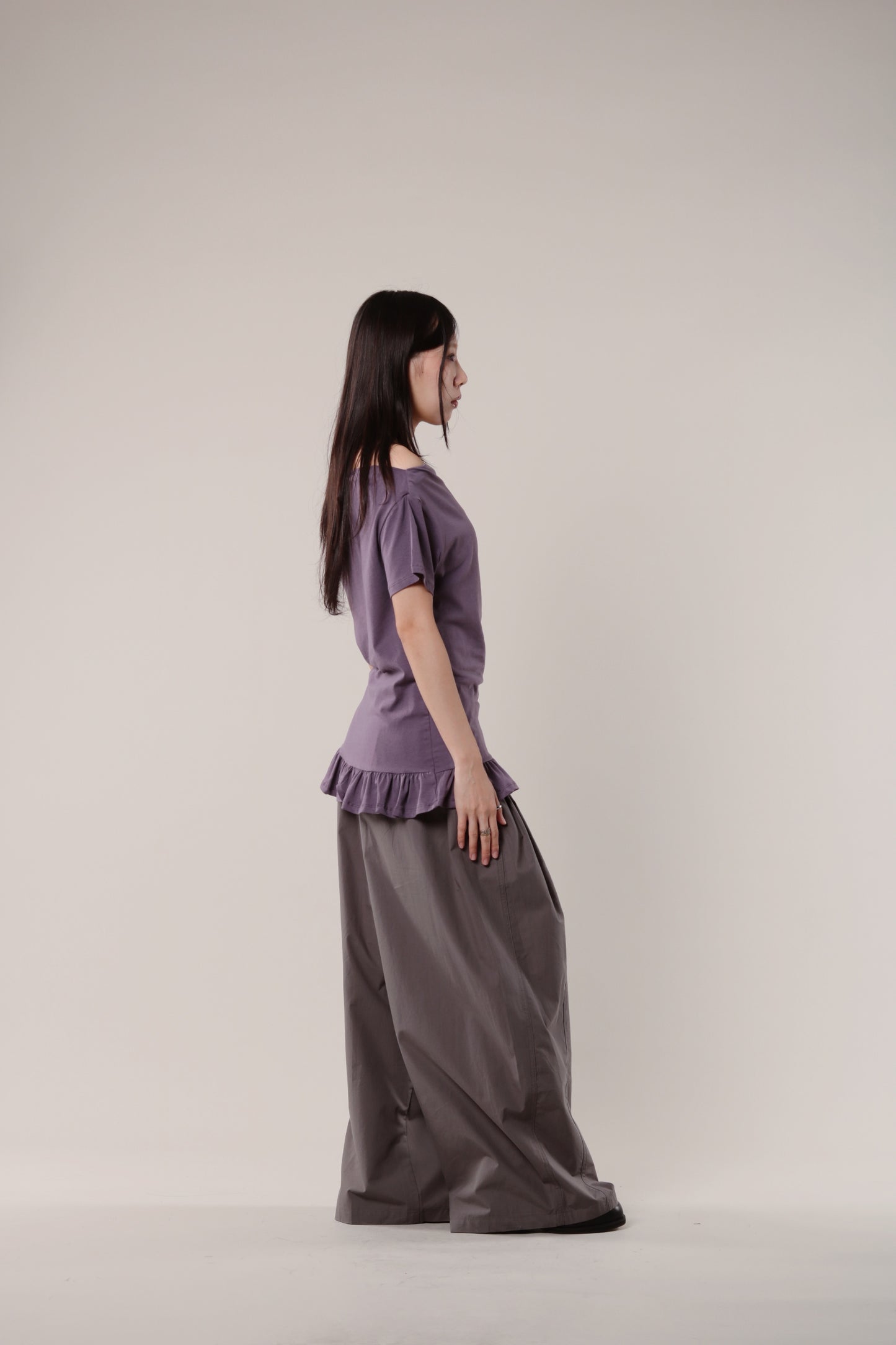 Wide Leg Pants (Charcoal)