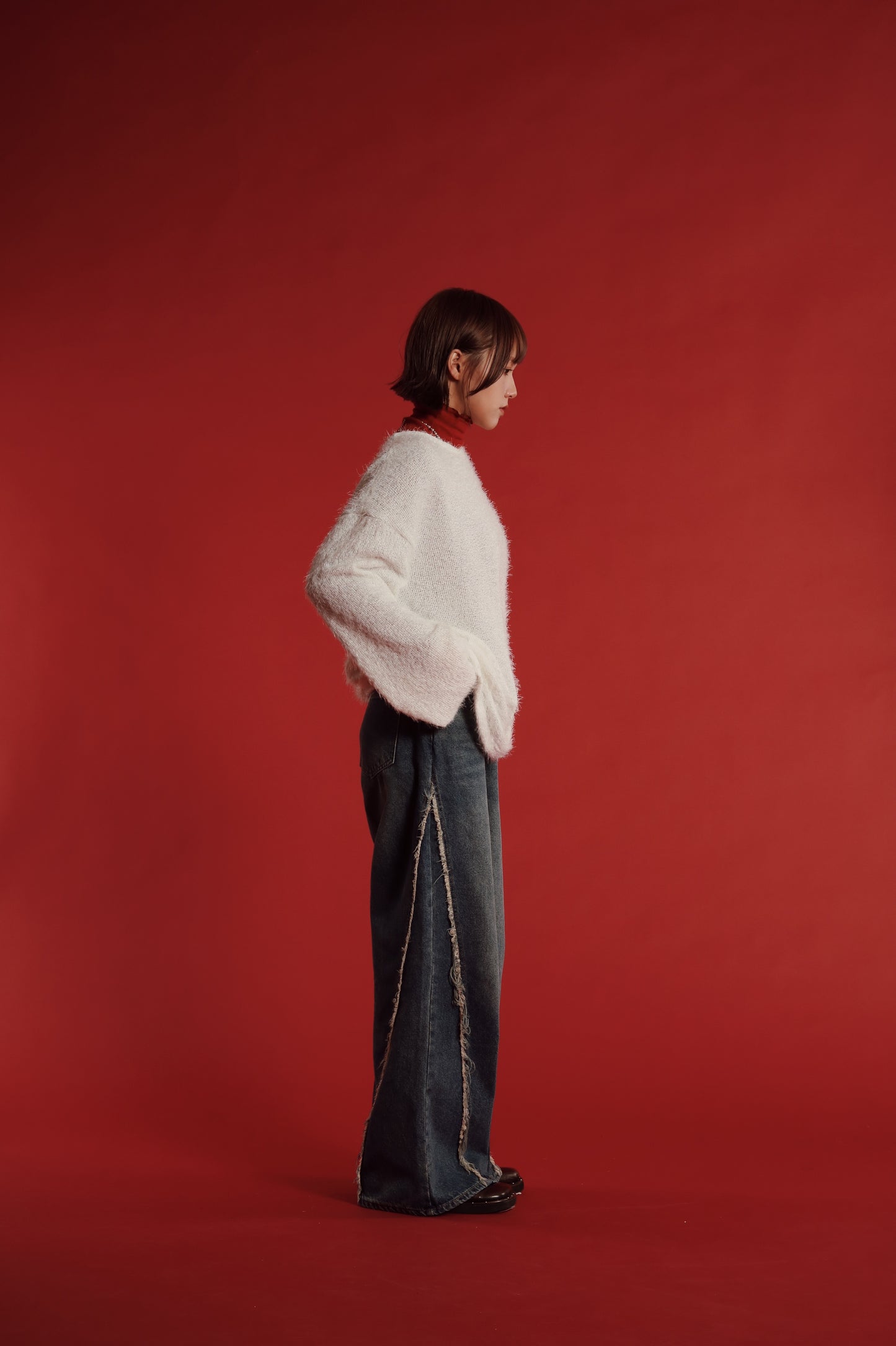 Fluffy Oversize Top (White)