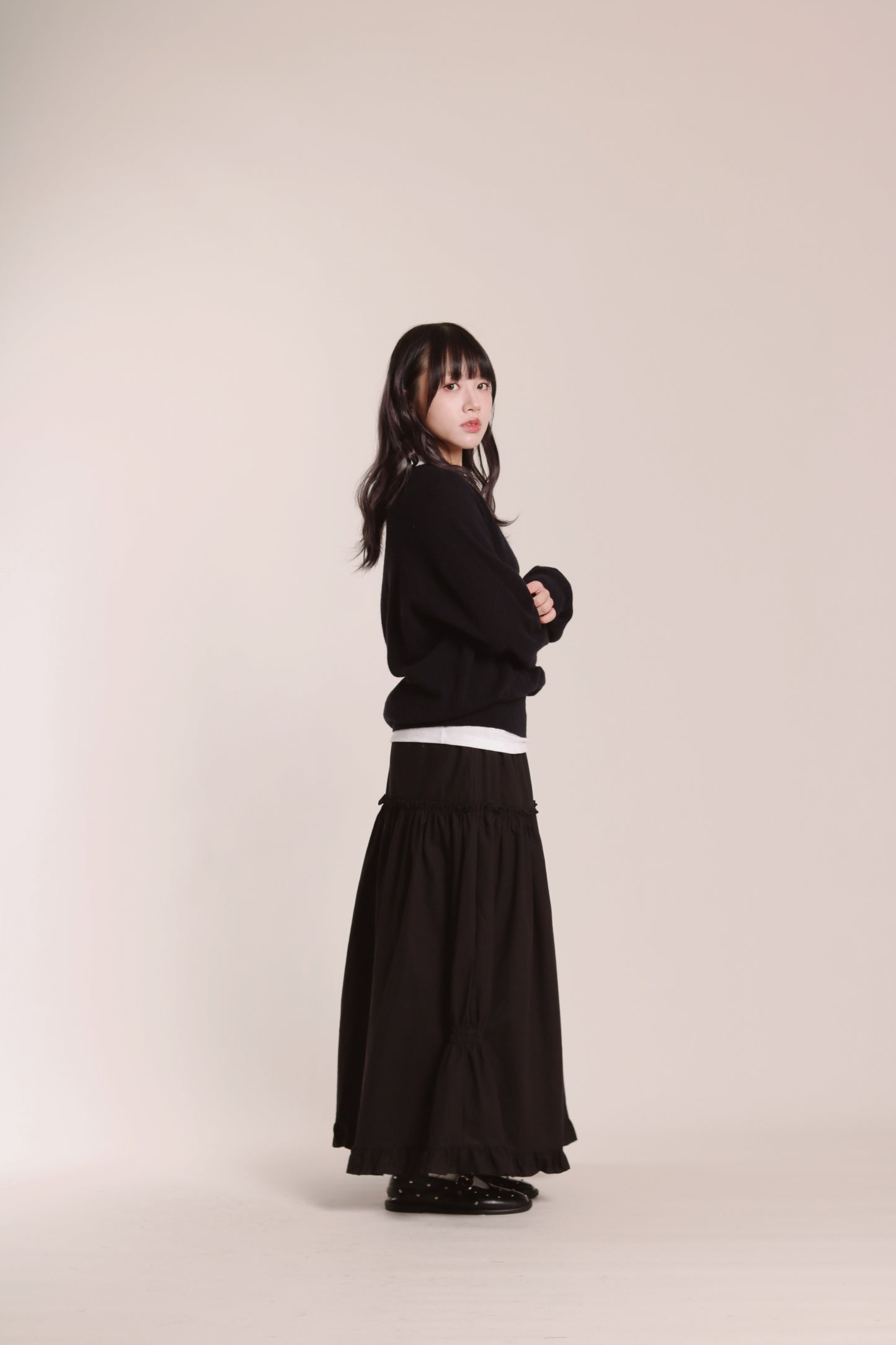 V Neck Sweater (Navy)