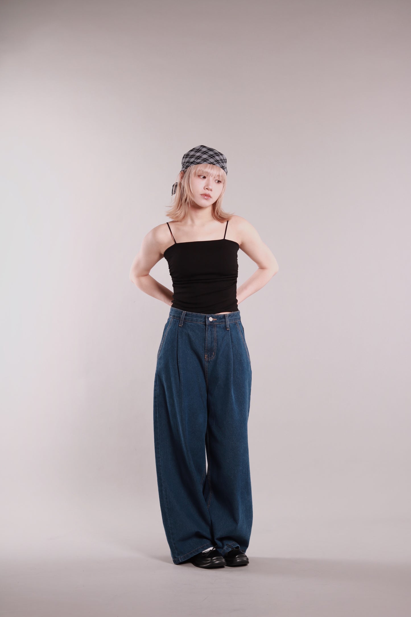 Gathered Bra Top (Black)