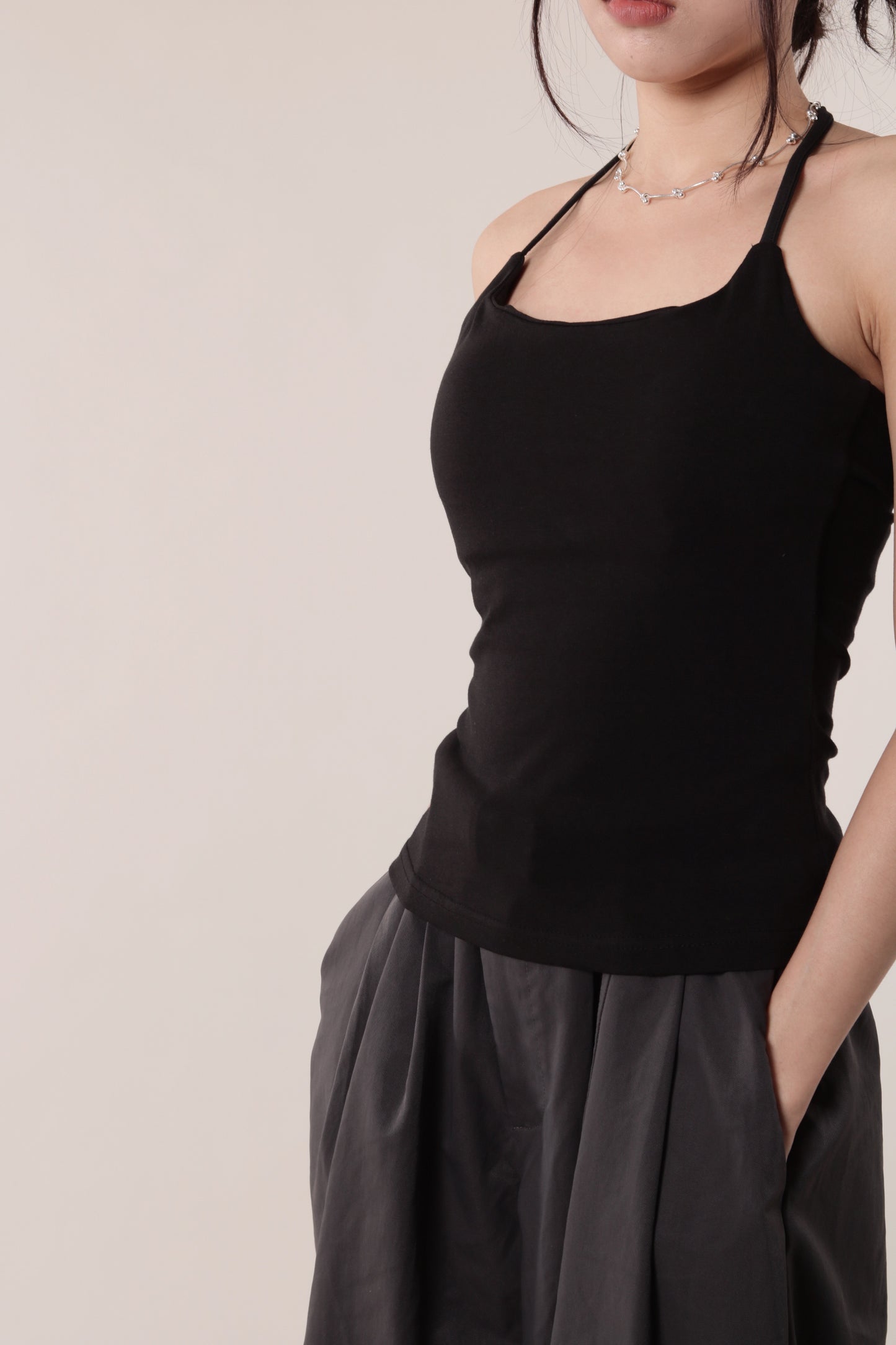 Halter Bra Top (Black)