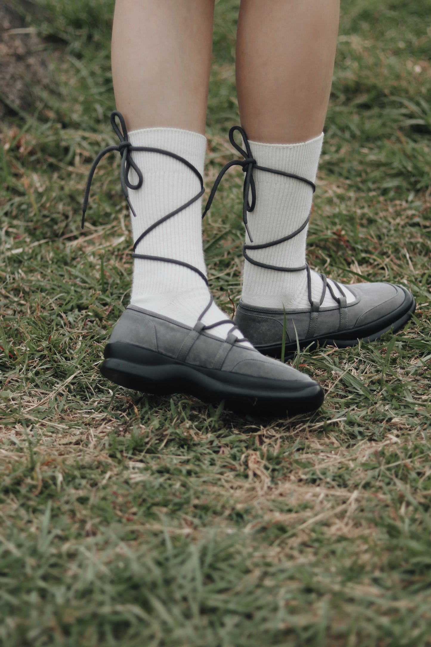 Doll Ballet Shoes (Black/Grey)