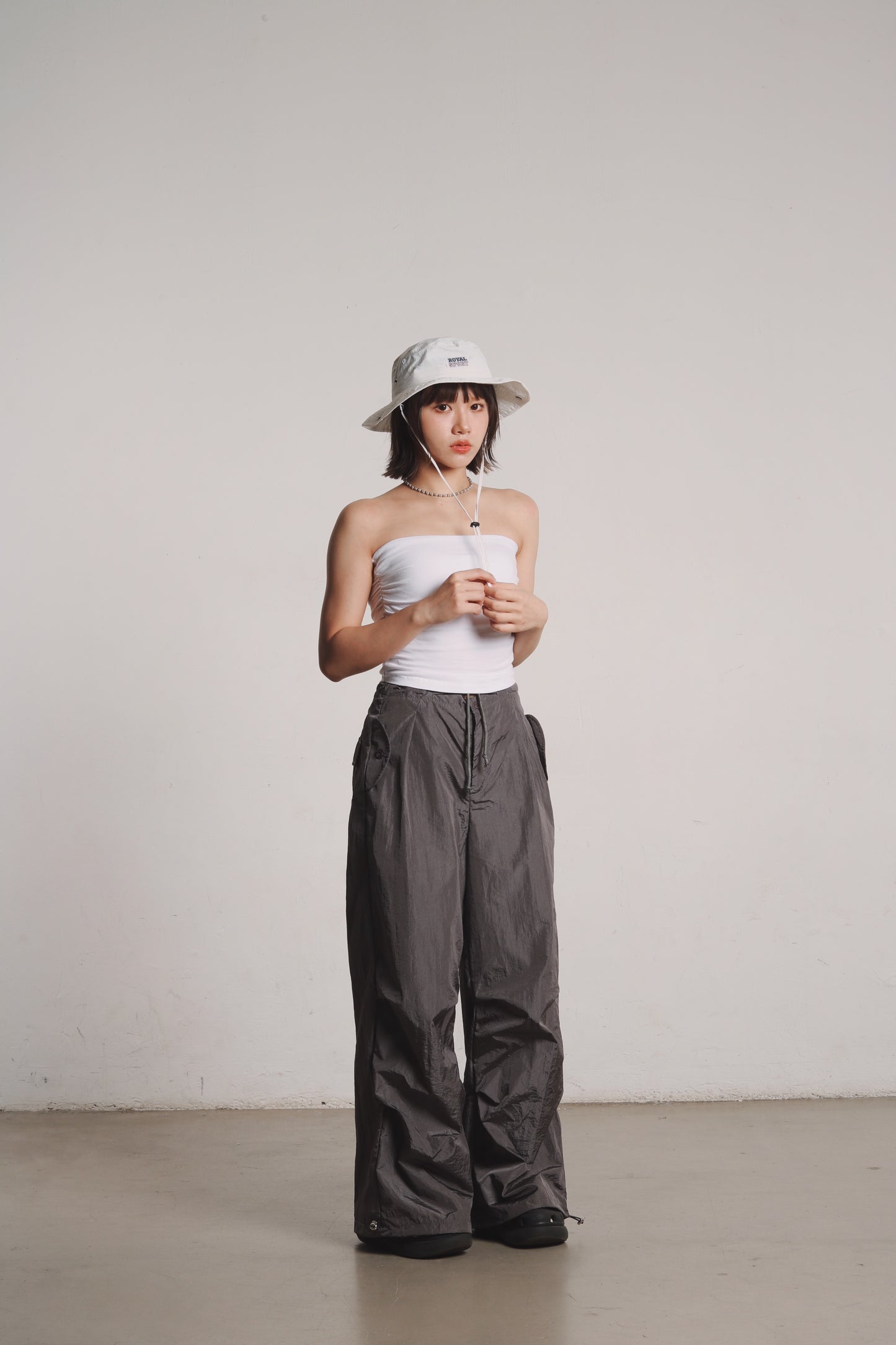 Gathered Tube Top (White)