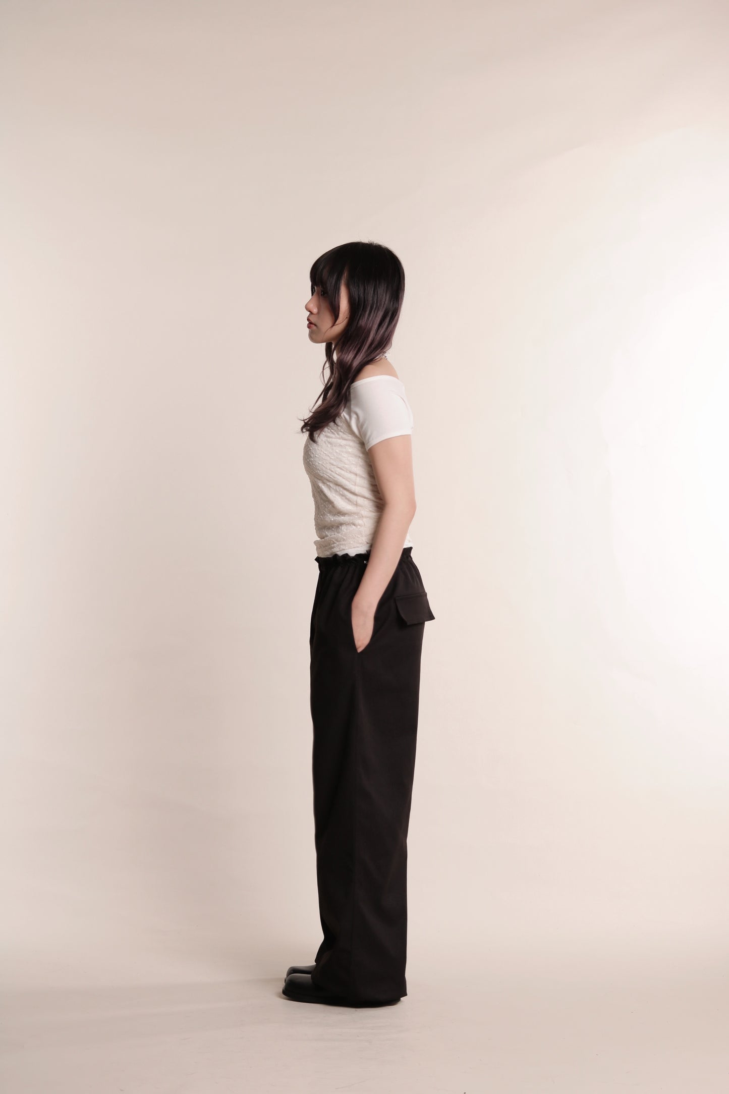 Layered Halter Top Set (Ivory)