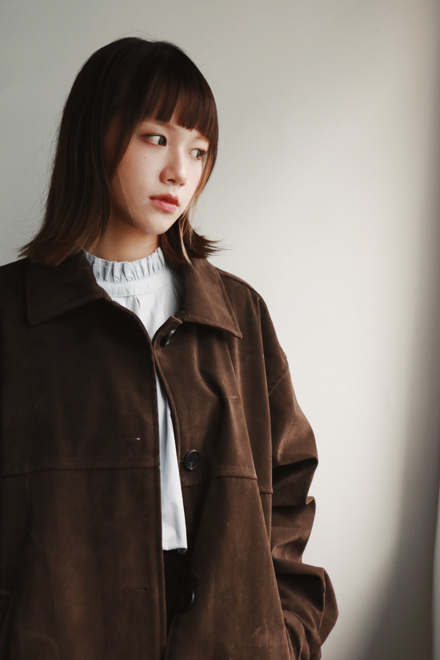 Suede Jacket (Brown)