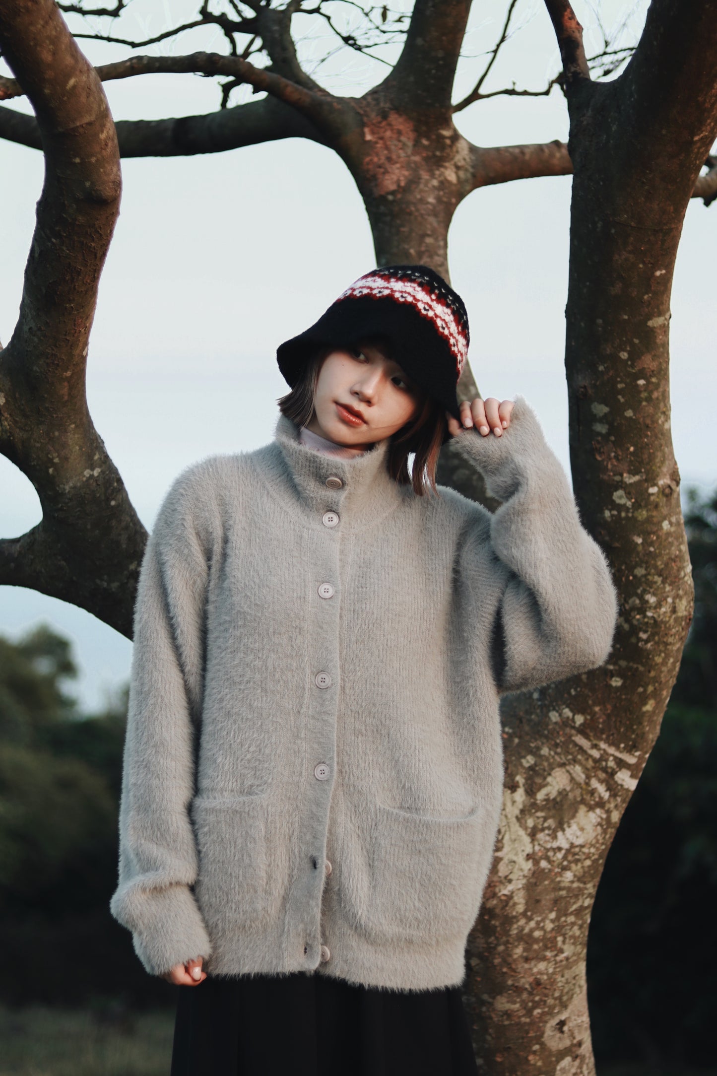 Snow Bucket Hat (Black)