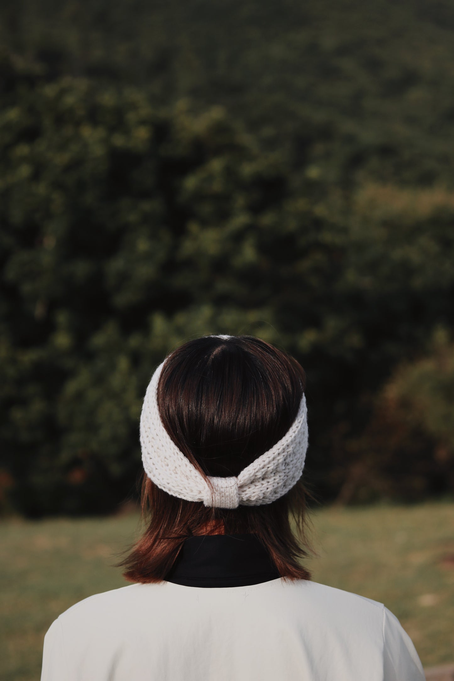 Ribbon Headband (Black/Brown/Grey/Ivory/Pink)