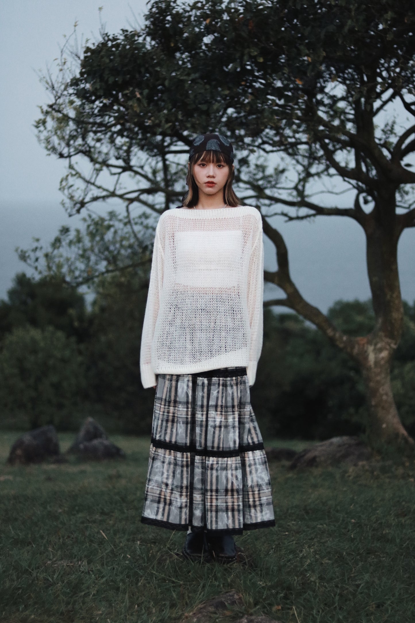 Autumn Knit Top (White)