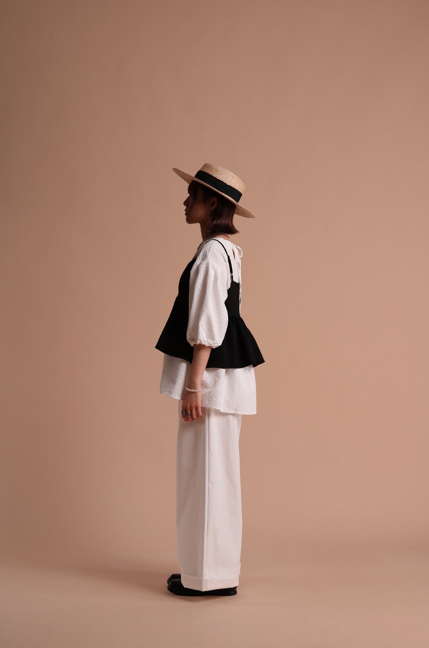 Spring Wide Pants (White)
