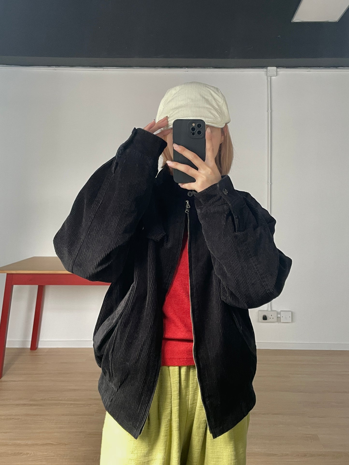 Unisex Corduroy Jacket (Black)