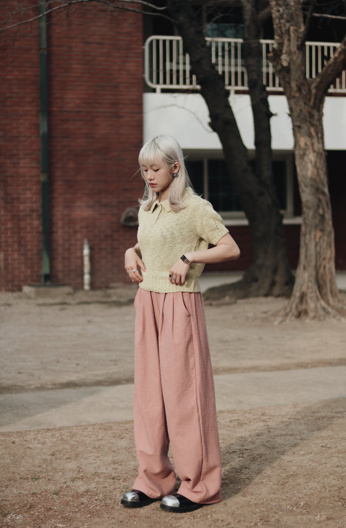 Daily Colour Pants (Pink)