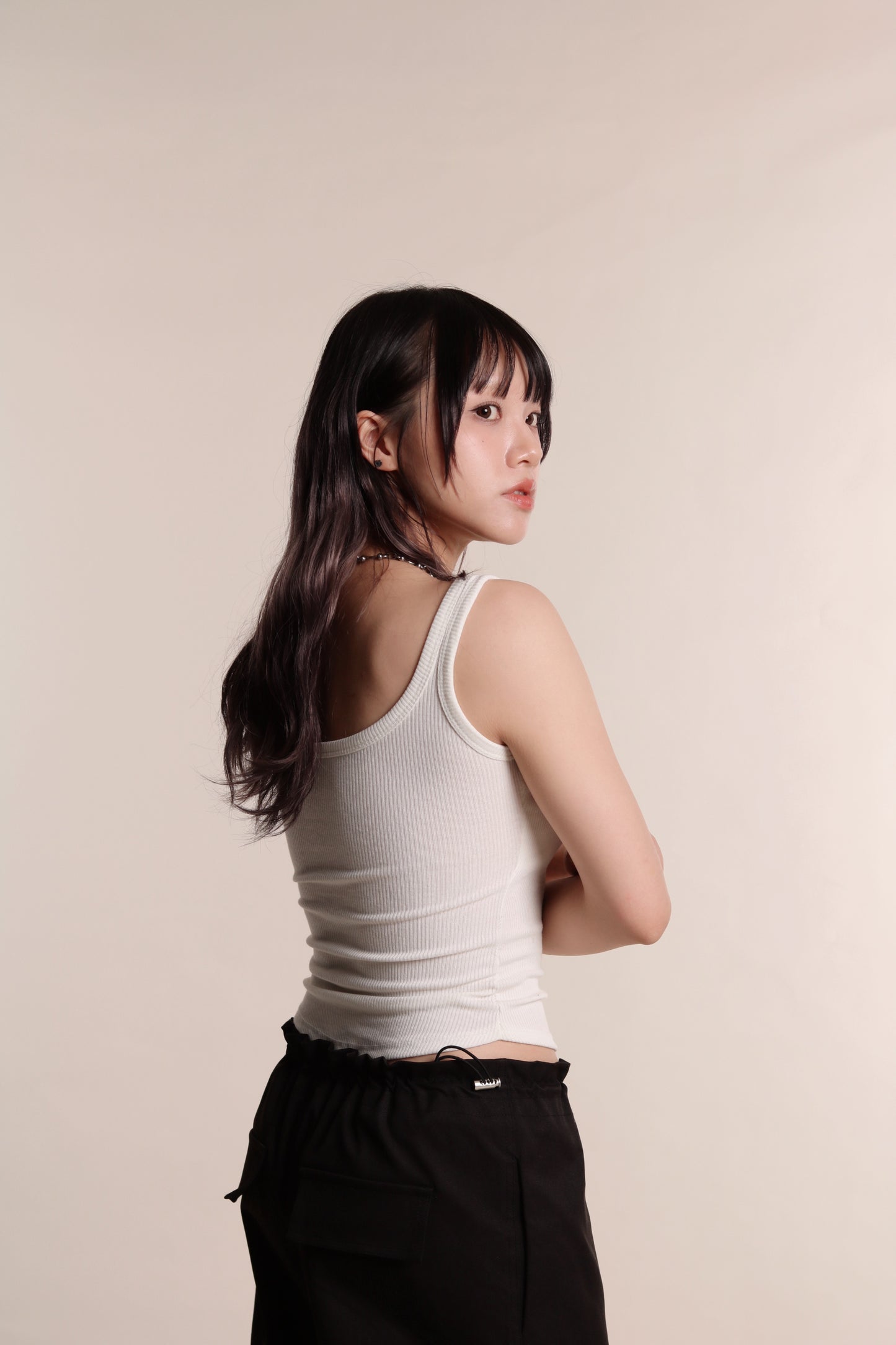 Square Neck Bra Top (White)