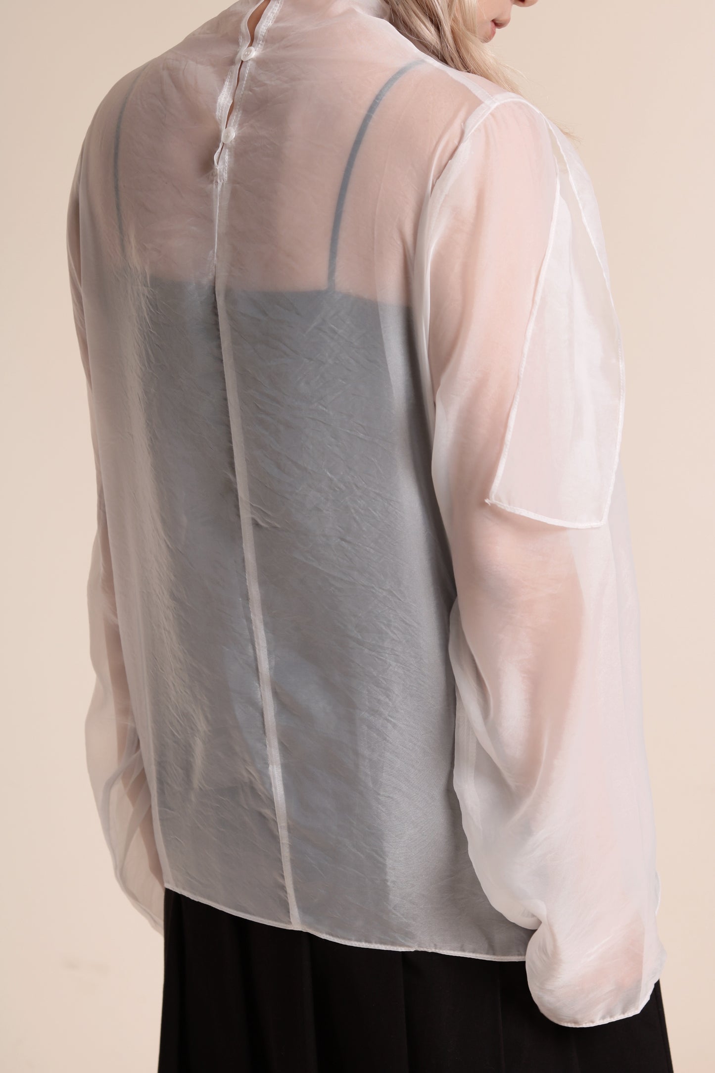 Doll See Through Blouse (White)