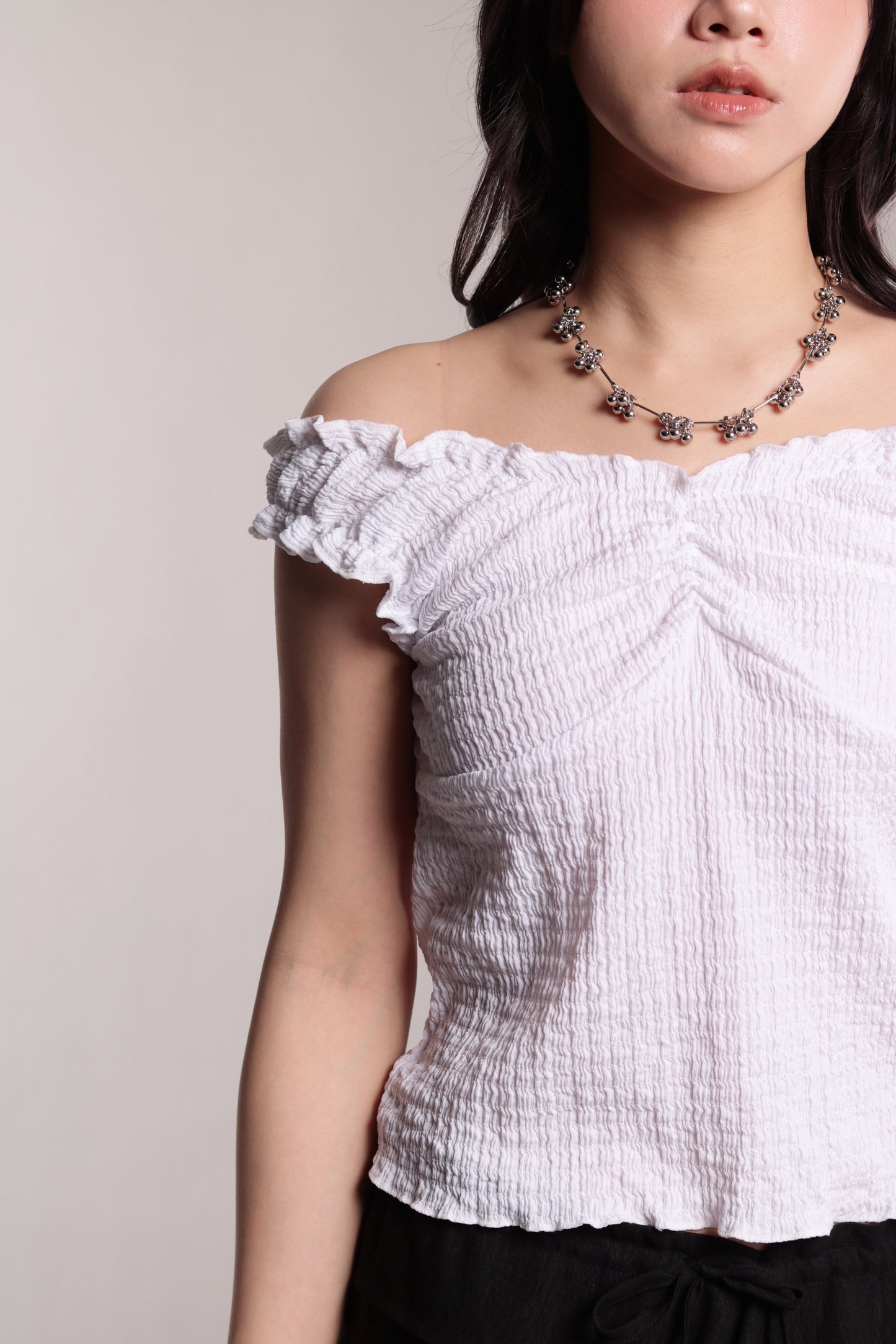 Gathered Top (White)