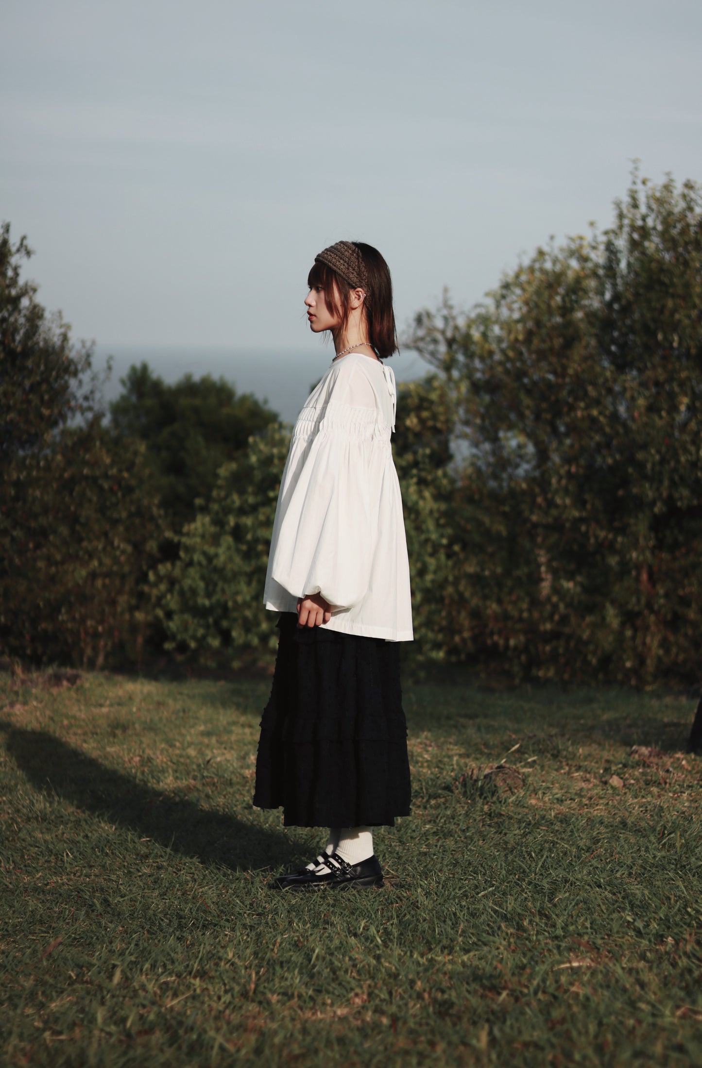 Ribbon Headband (Black/Brown/Grey/Ivory/Pink)