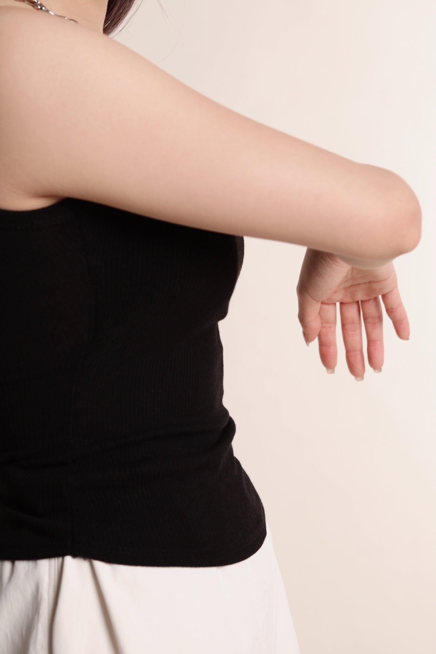 Square Neck Bra Top (Black)