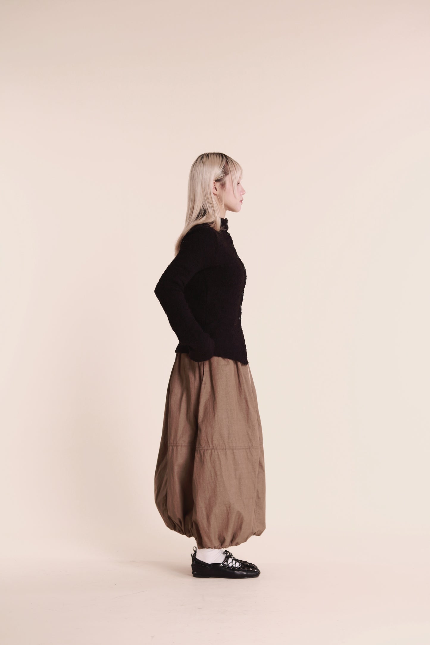 Winter Bubble Cloud Skirt (Beige)
