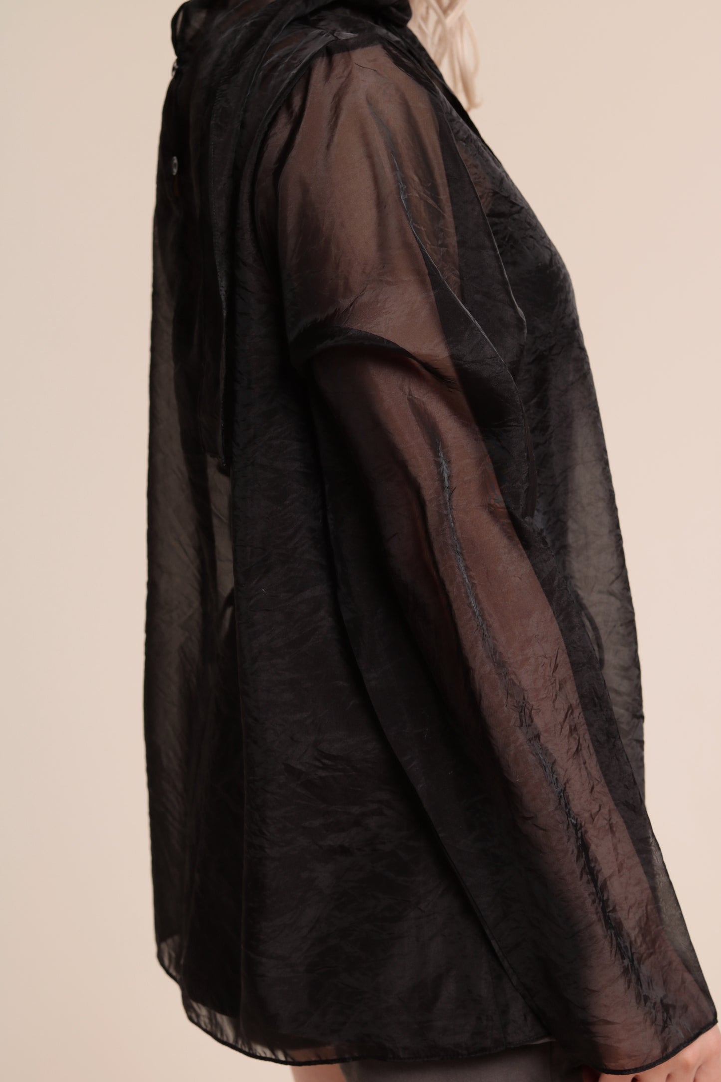 Doll See Through Blouse (Black)