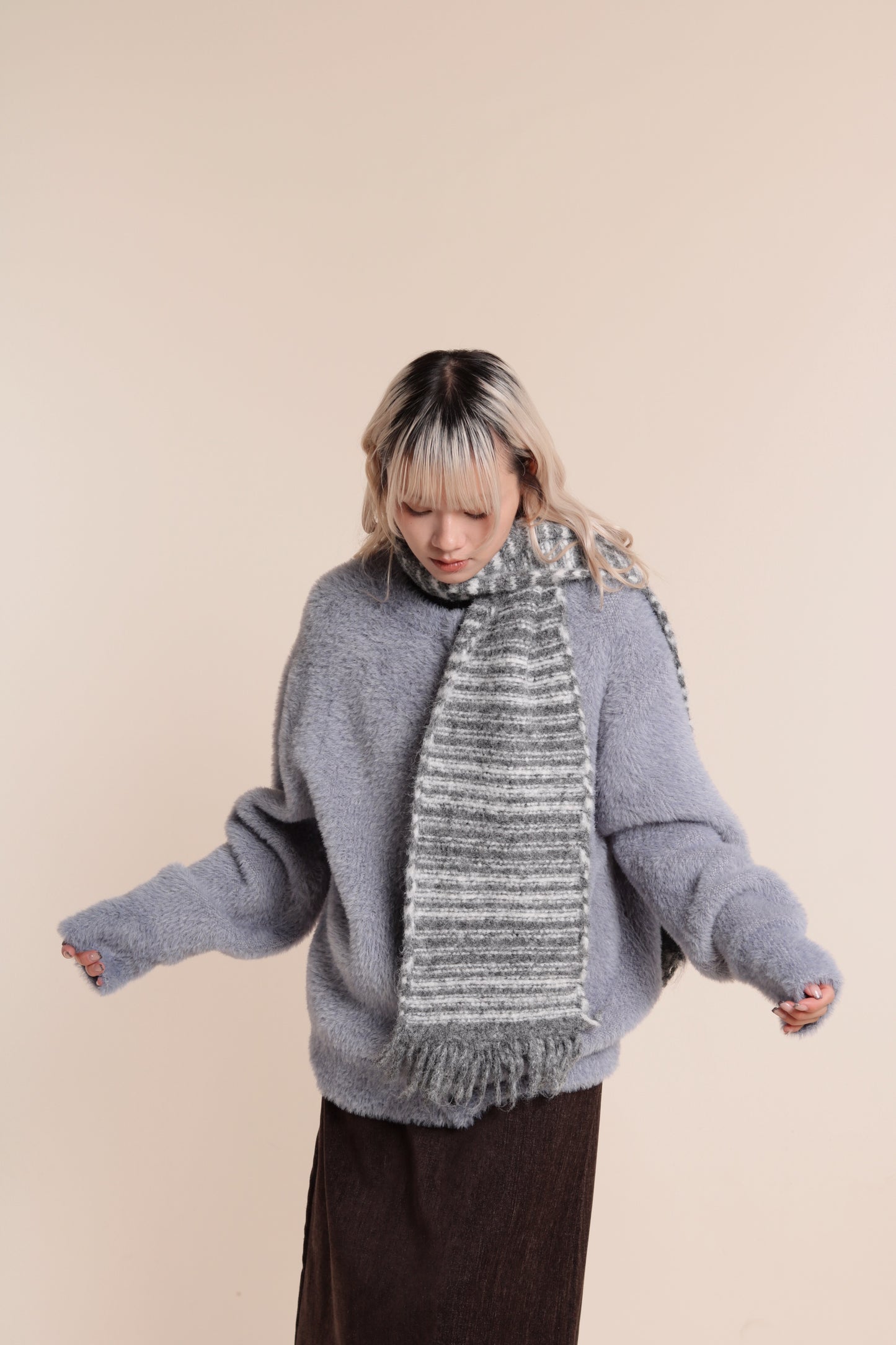 Fluffy Cardigan (Baby Blue)