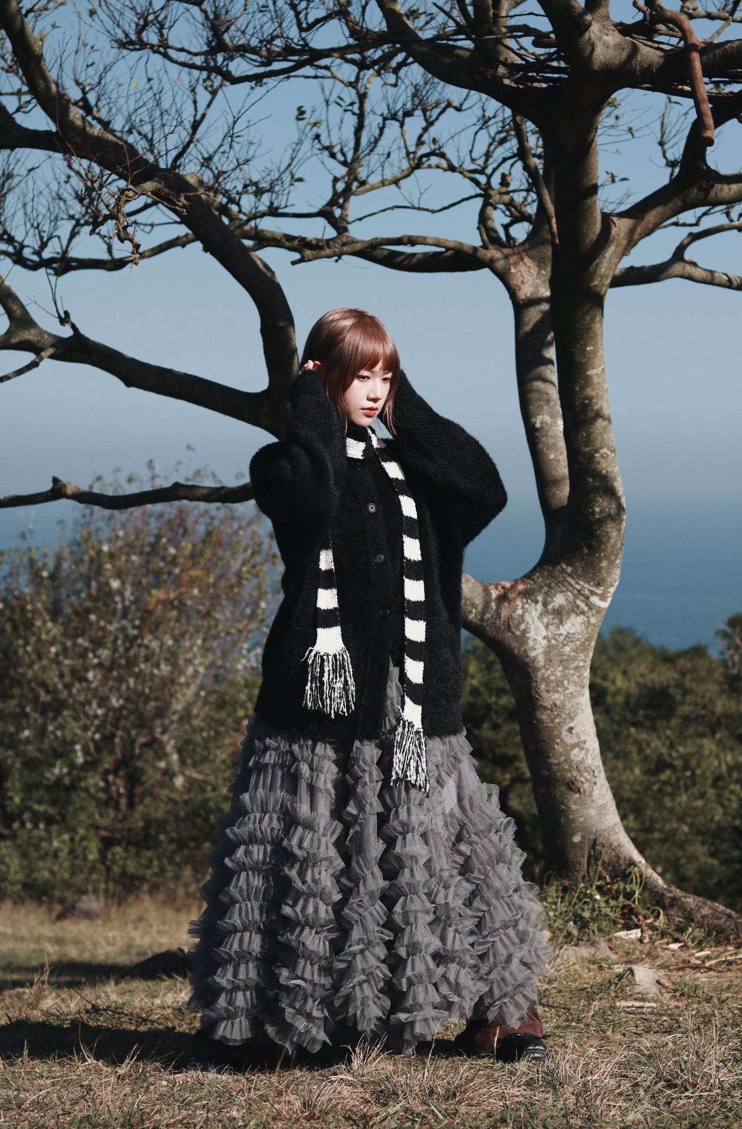 Doll Lace Skirt (Grey)