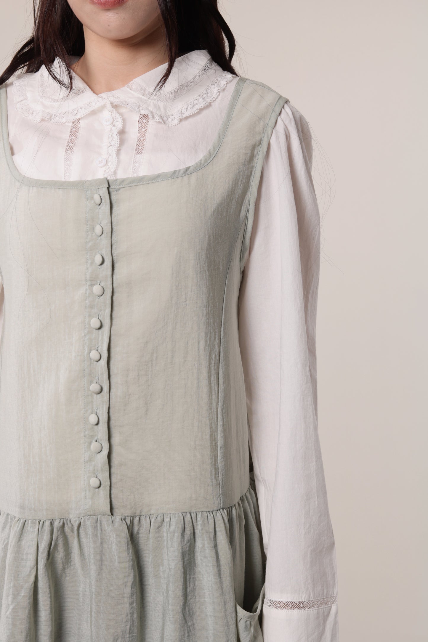 Retro Pocket Dress (Mint)