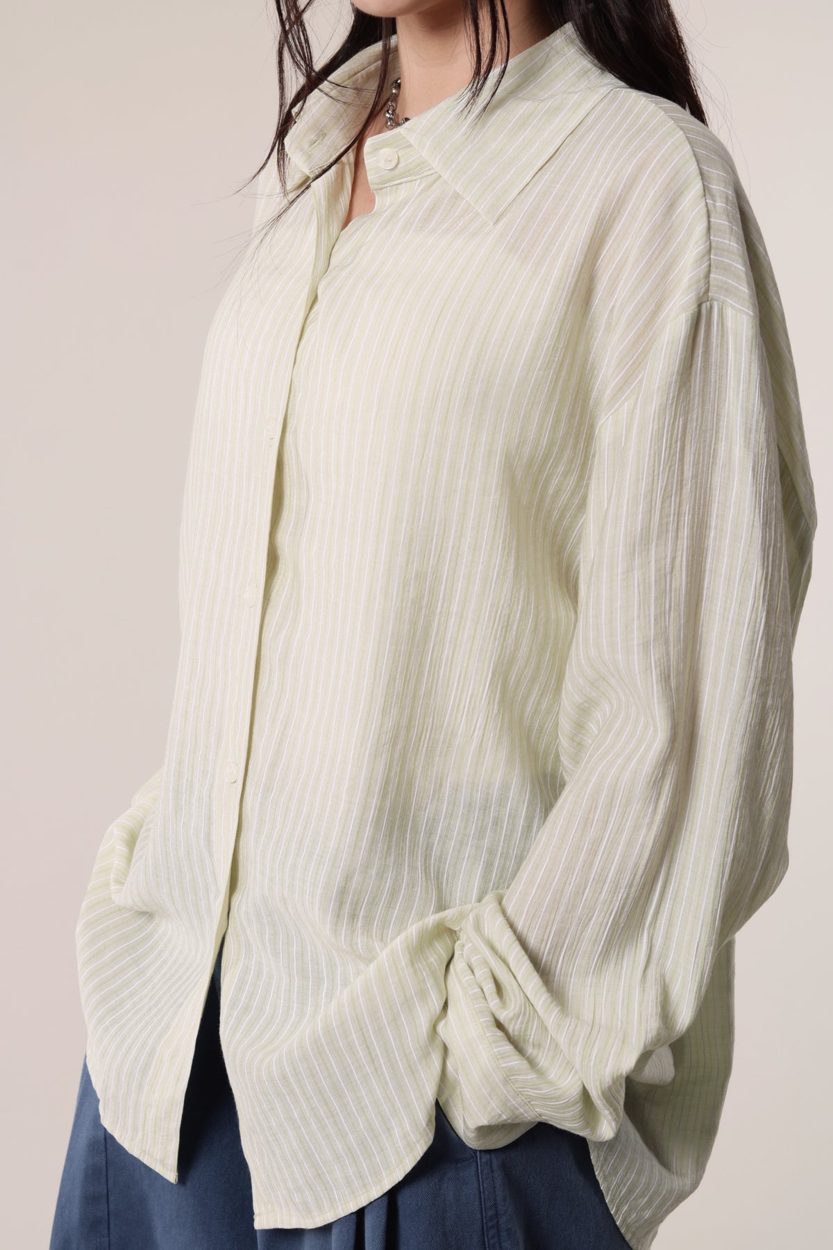 Autumn Striped Shirt (Lime)