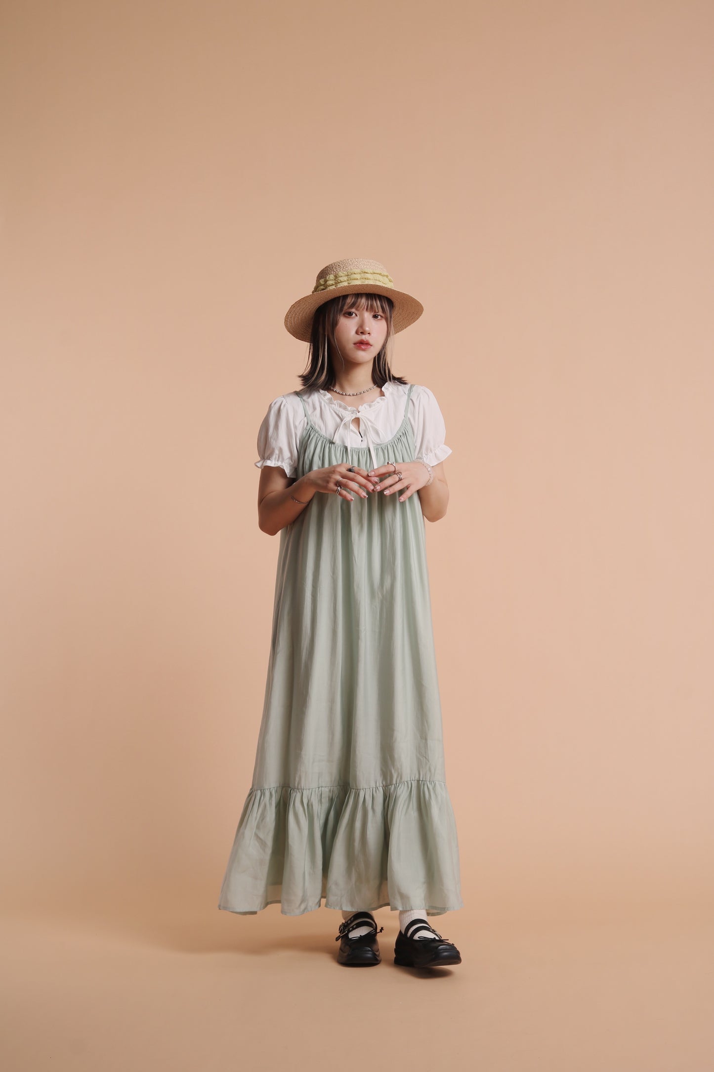 Doll Flora Dress (Mint)