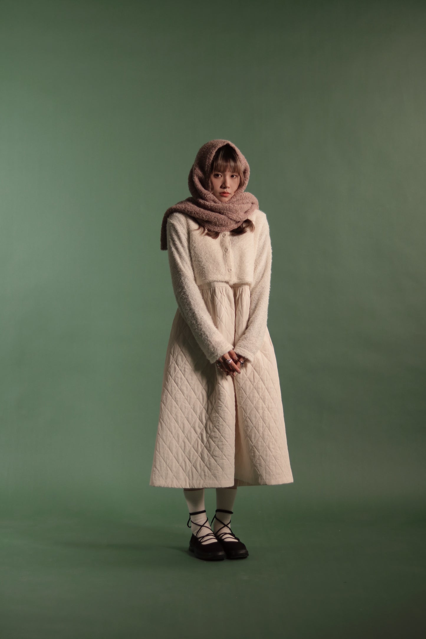 Doll Padded Dress (Ivory)