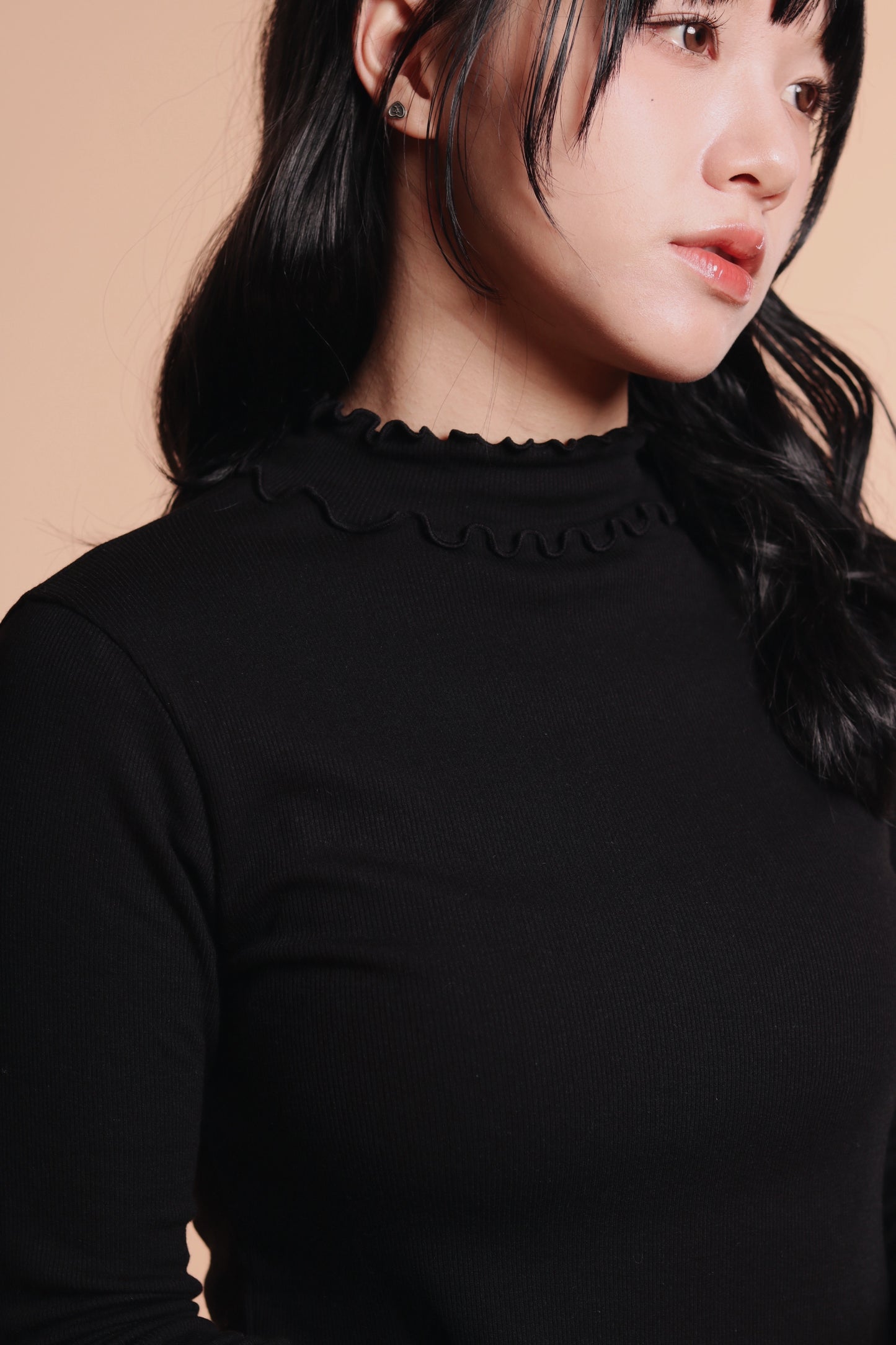 Double Ruffle Top (Black)