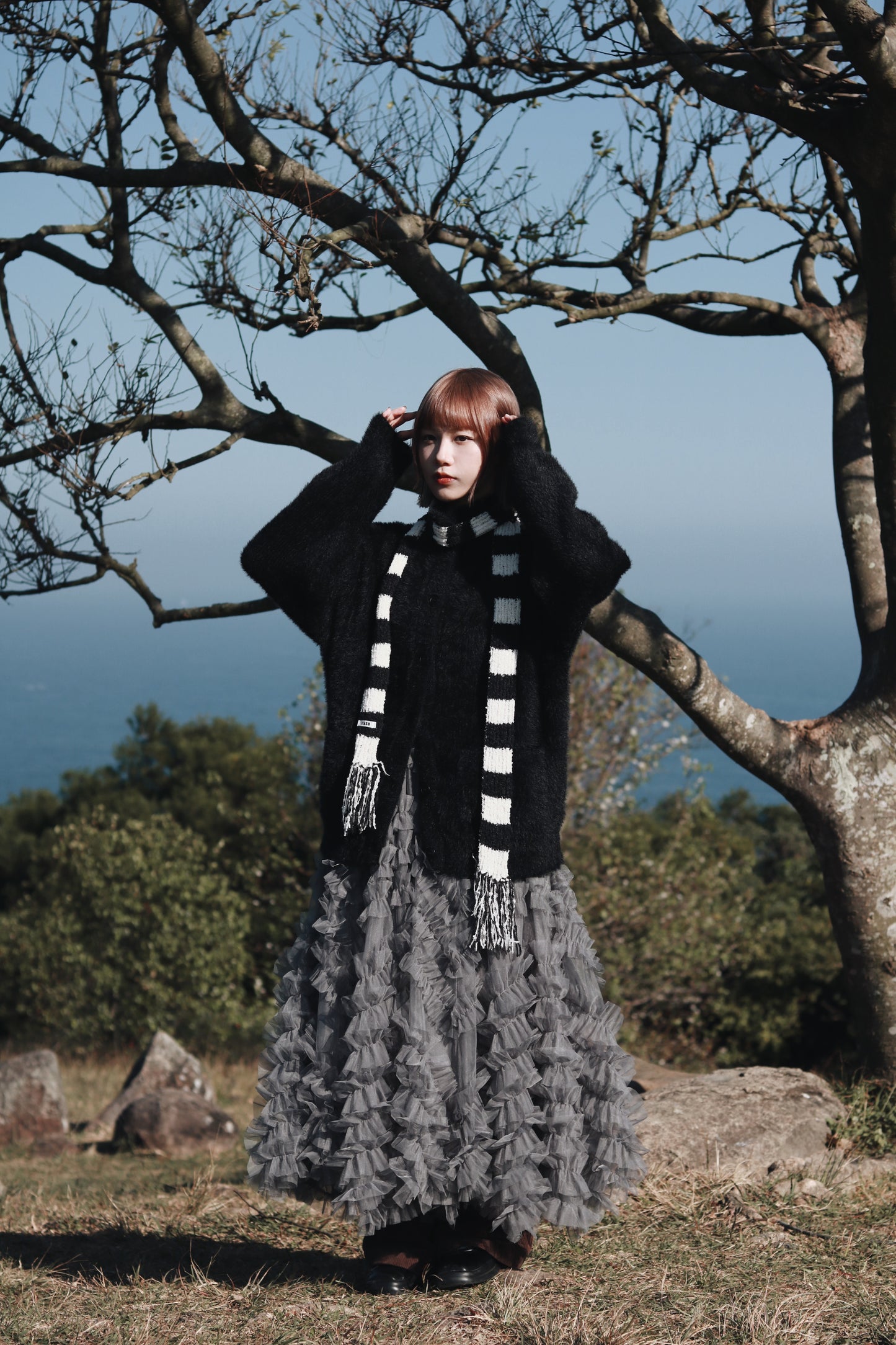 Doll Lace Skirt (Grey)