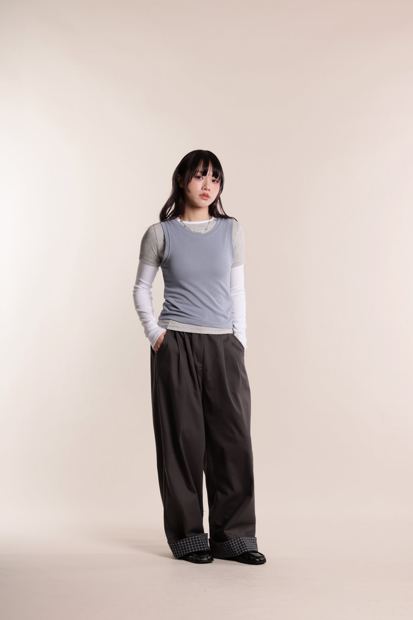 Aria Layered Top (Sky)