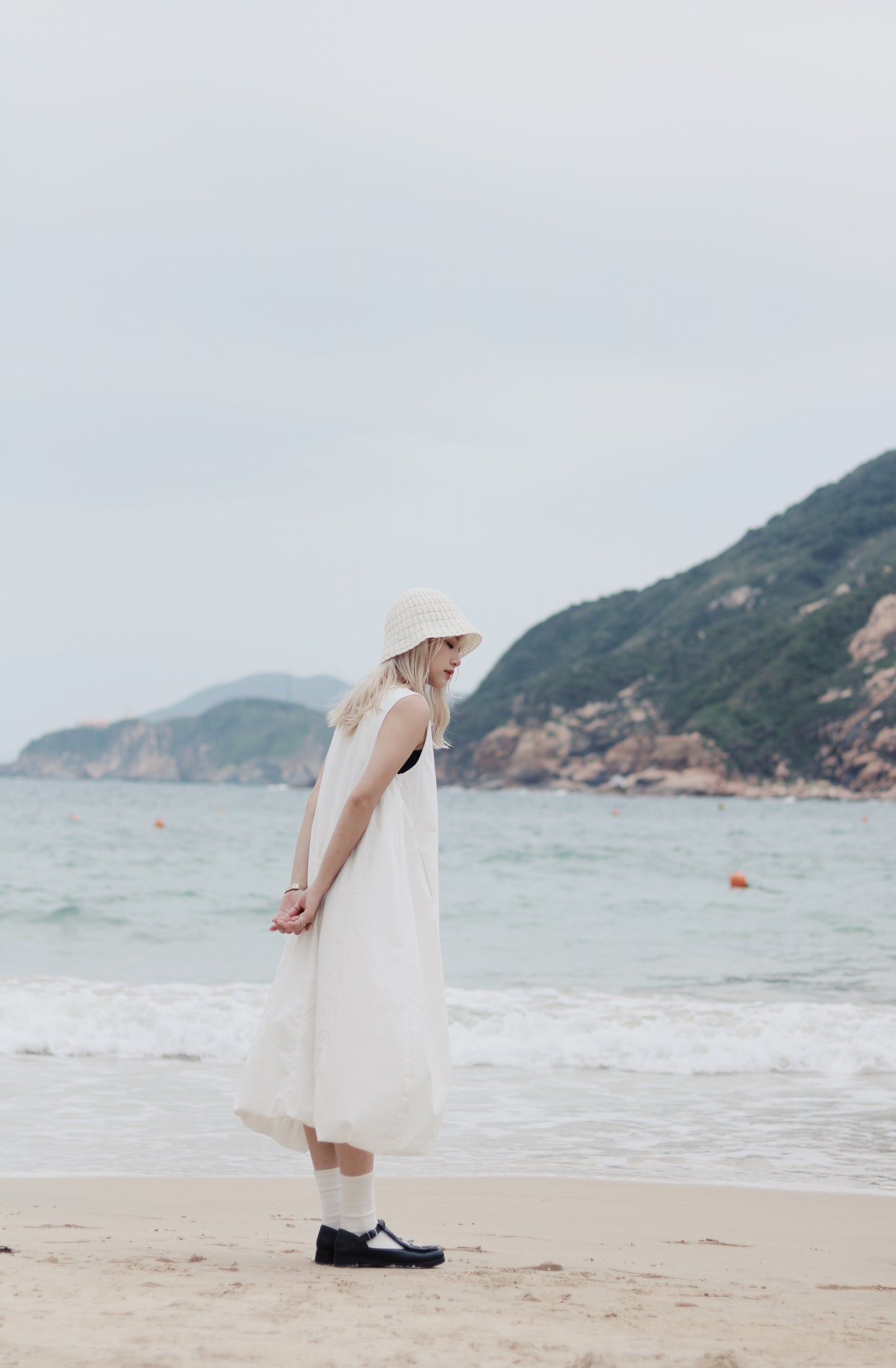 Bubble Cloud Dress (White)