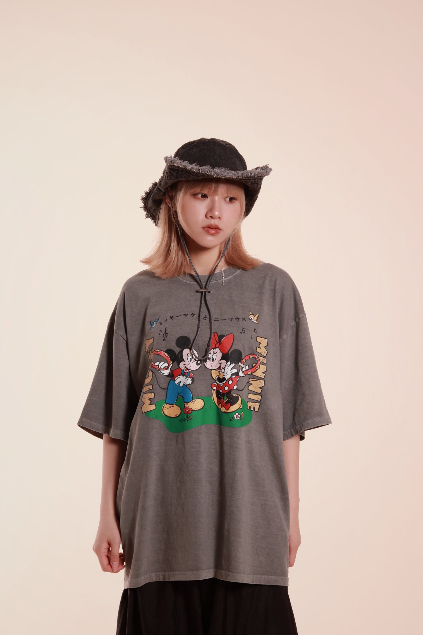 Oversized Mickey Tee (Grey)